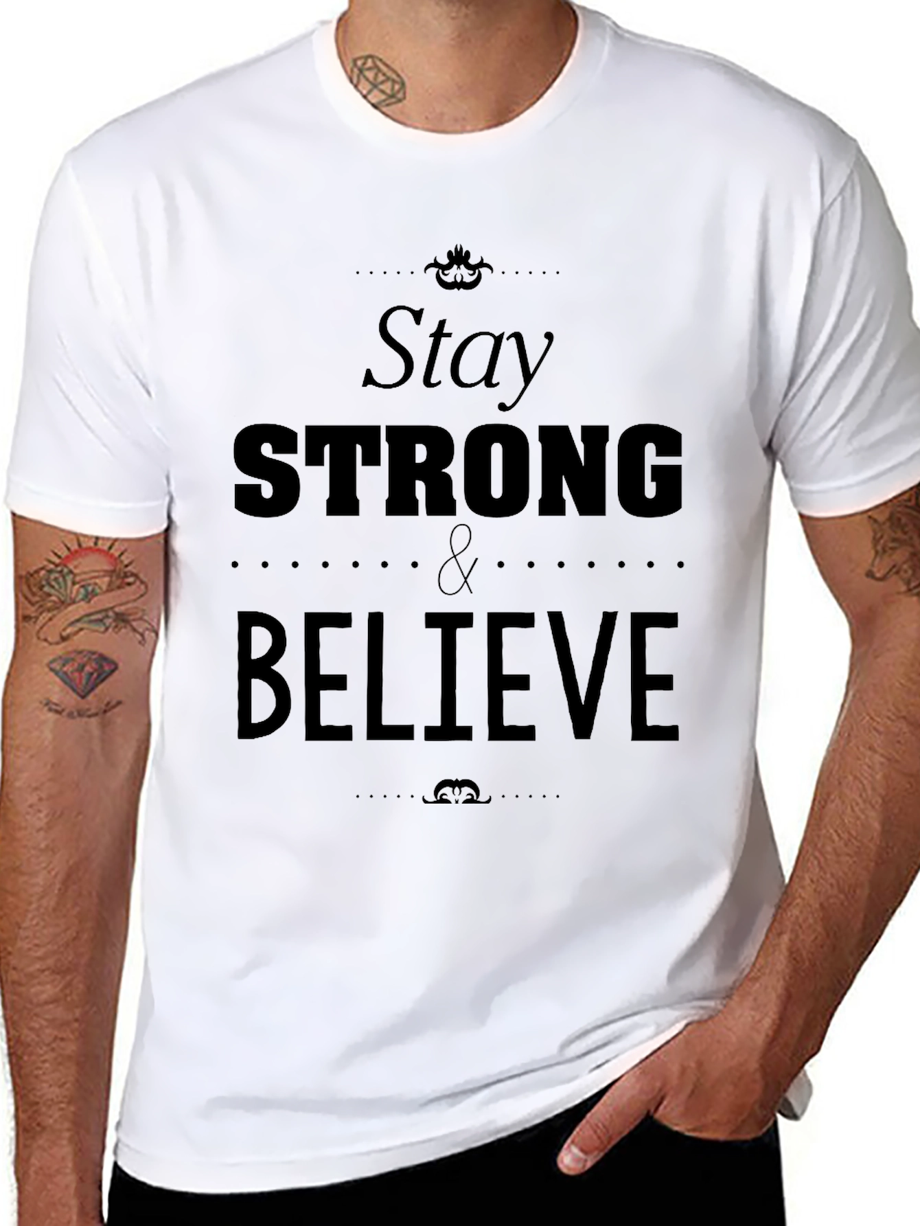 Stay Strong & Believe Graphic Tee
