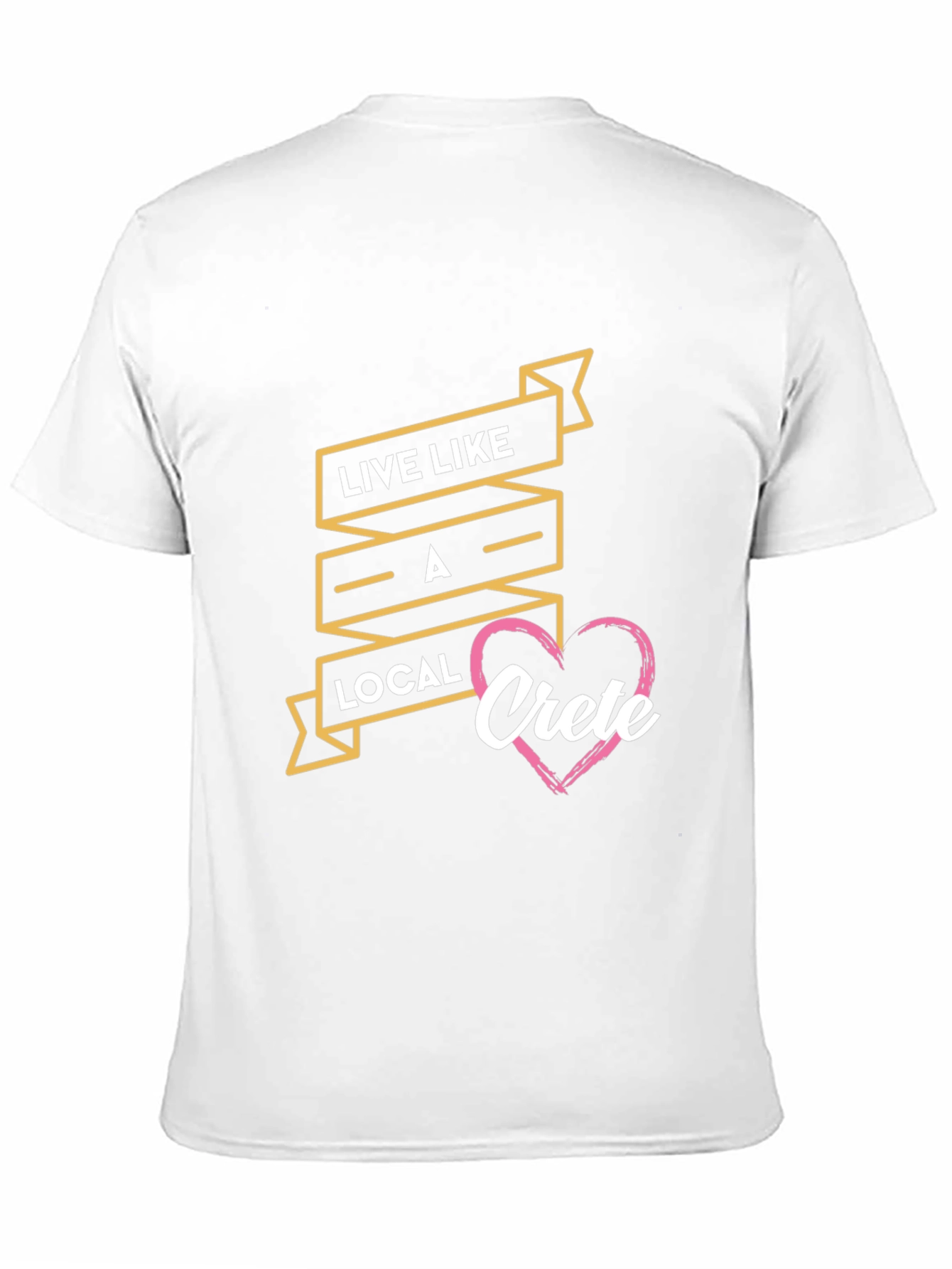 Live Like A Local Crete Black T-Shirt