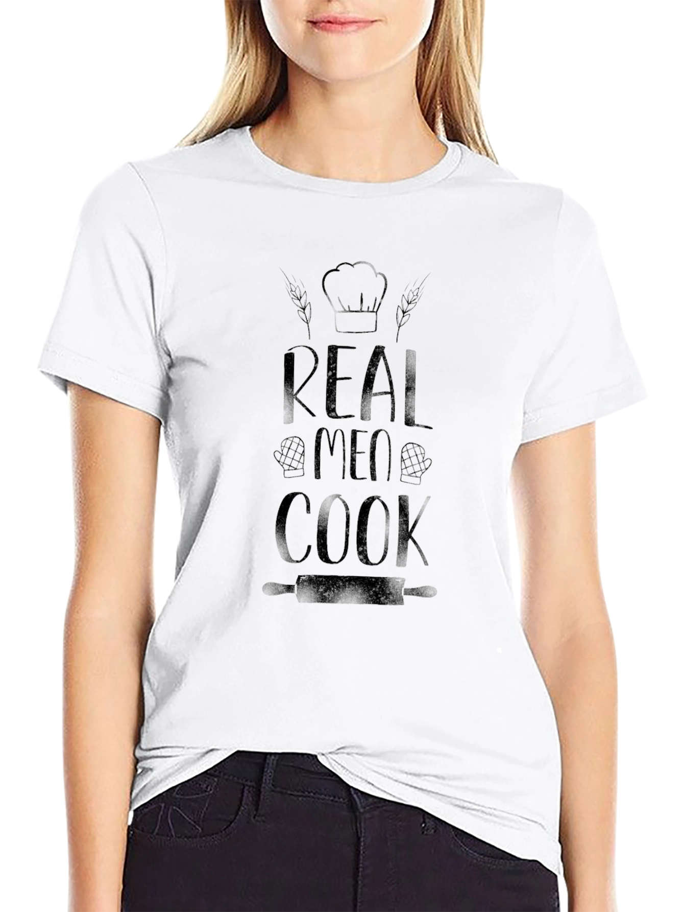 Real Men Cook T-Shirt - Chef Humor