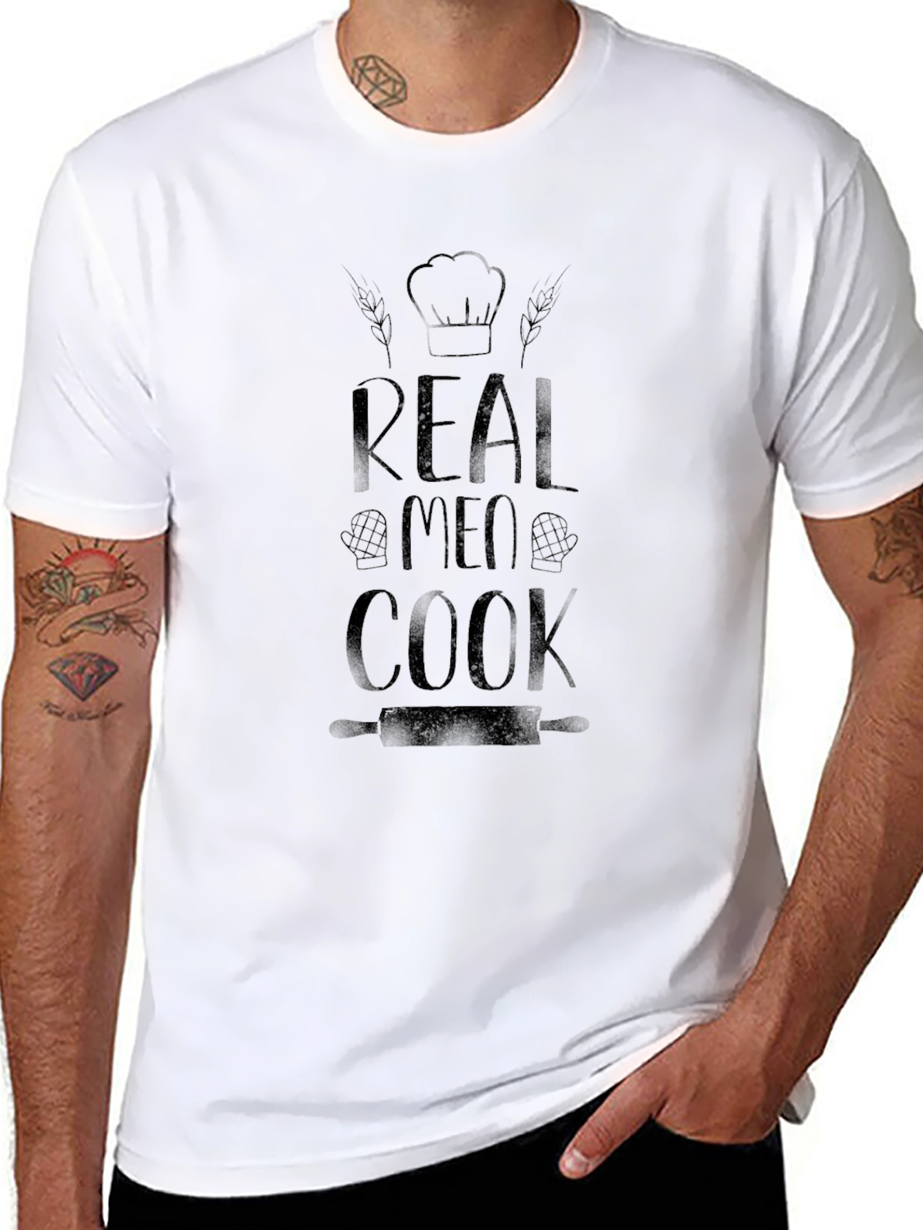Real Men Cook T-Shirt - Chef Humor