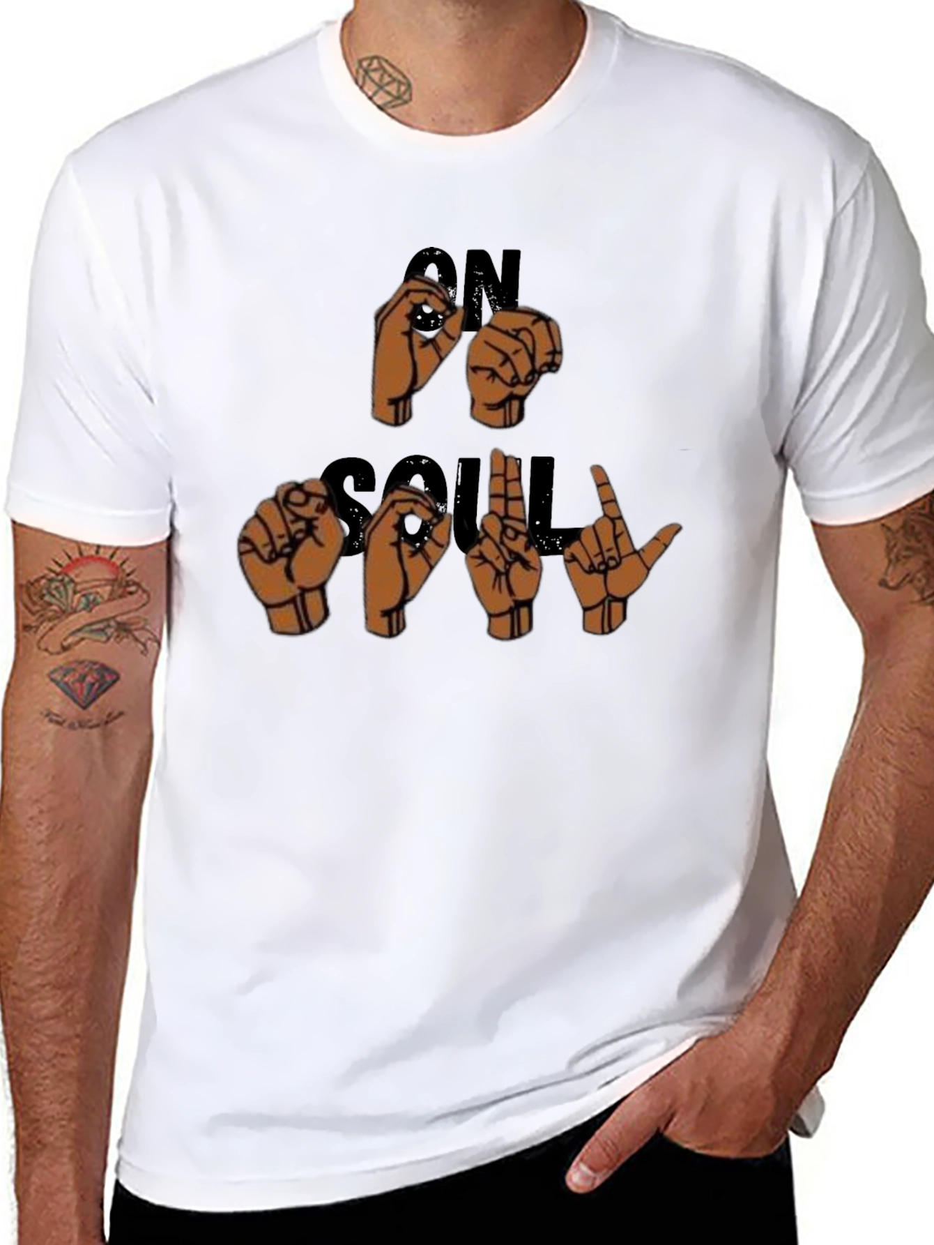 On Soul T-Shirt - Sign Language Design