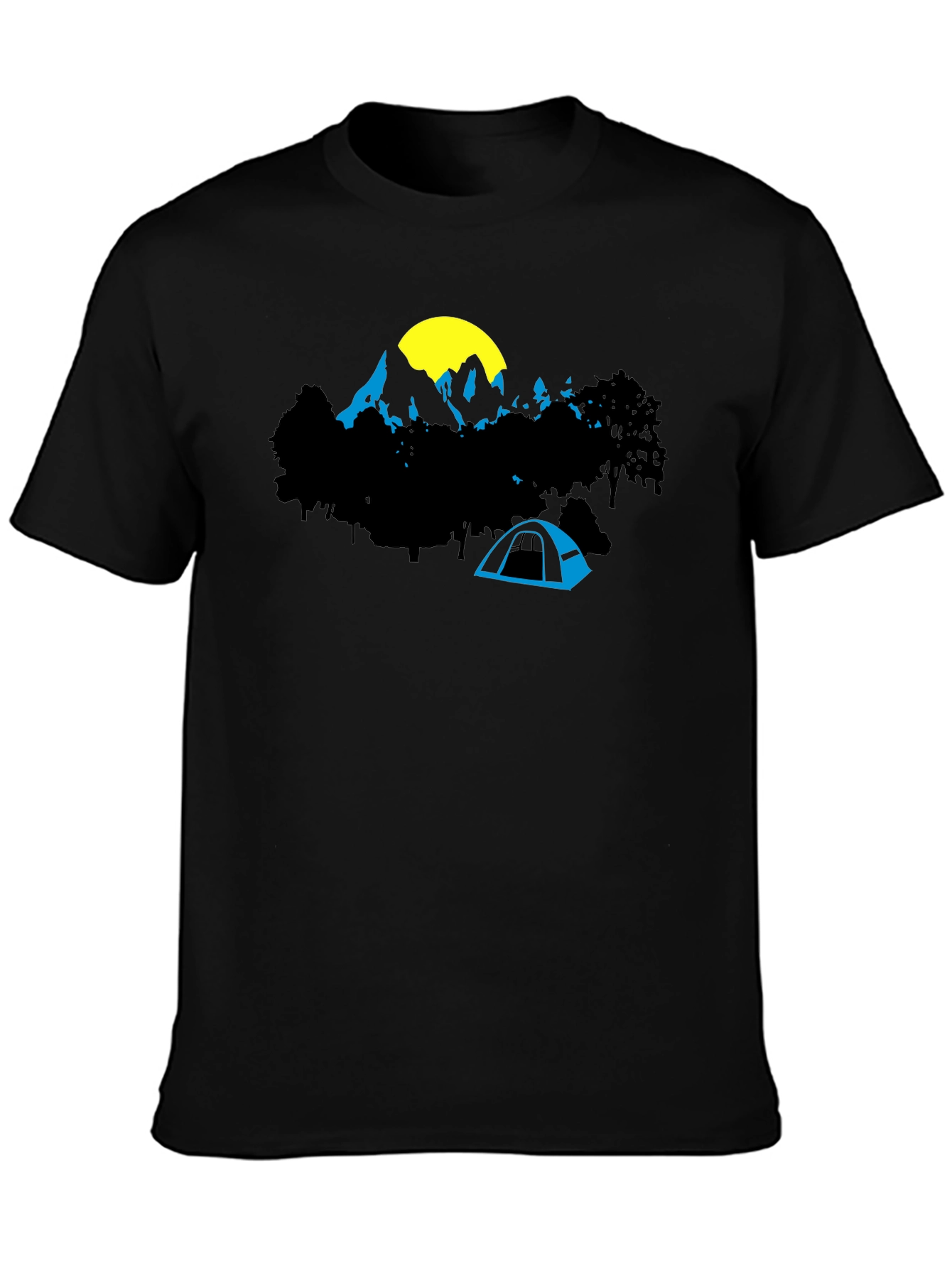 Mountain Tent Graphic Tee - Adventure Awaits
