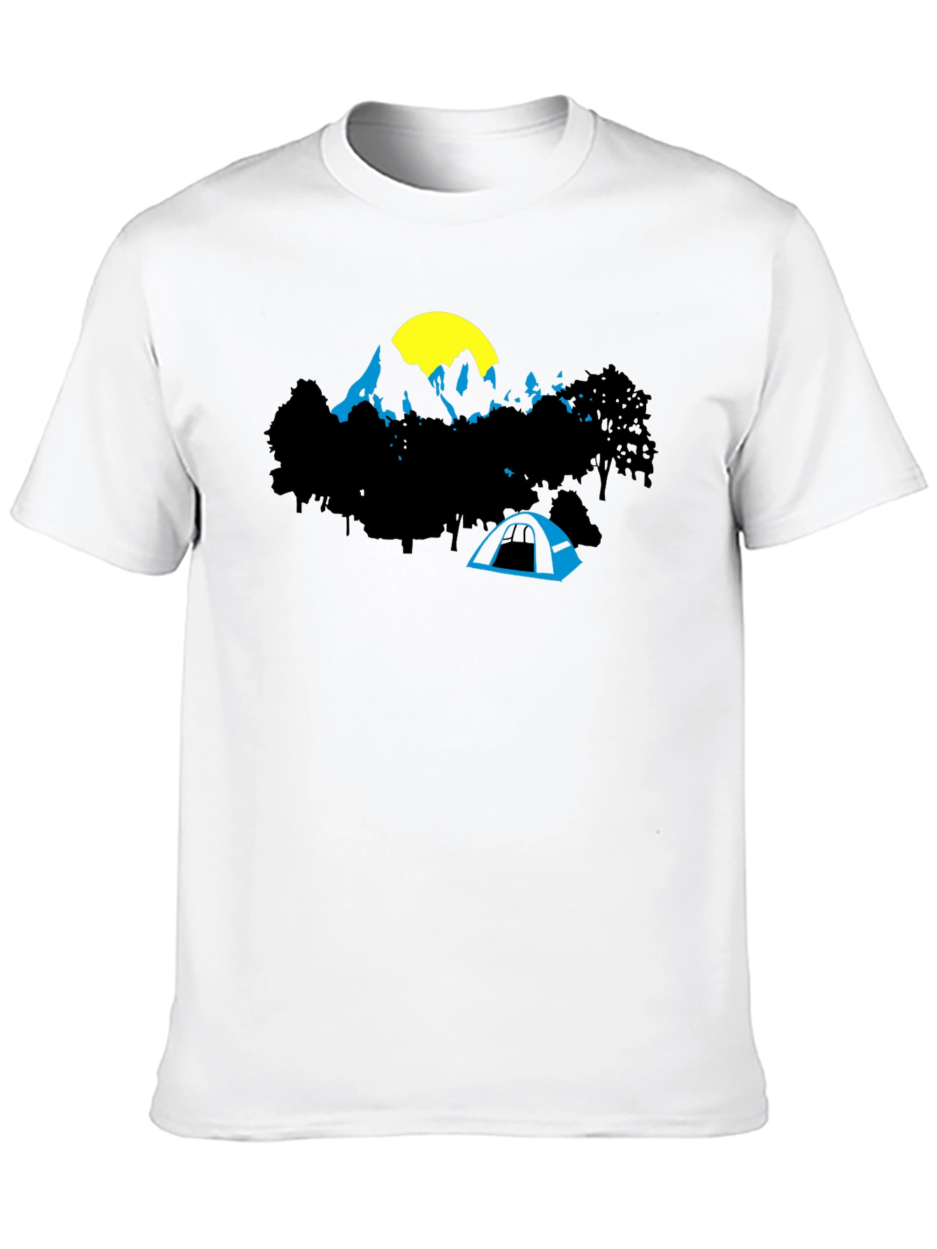 Mountain Tent Graphic Tee - Adventure Awaits