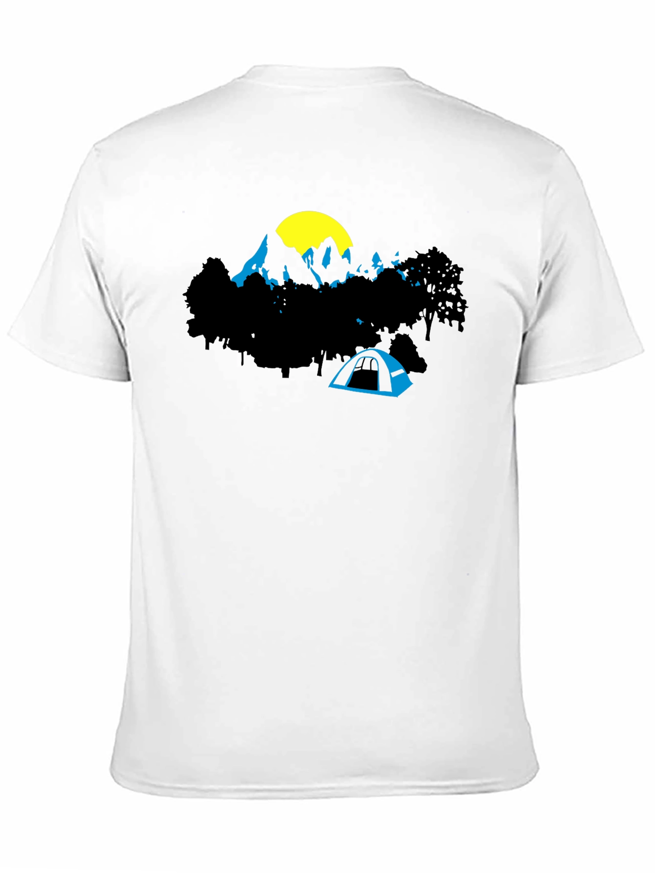 Mountain Tent Graphic Tee - Adventure Awaits