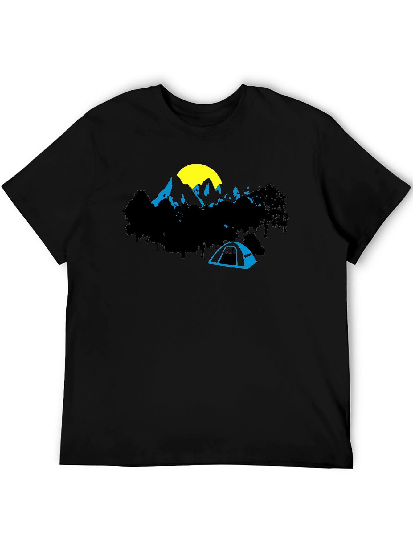 Mountain Tent Graphic Tee - Adventure Awaits