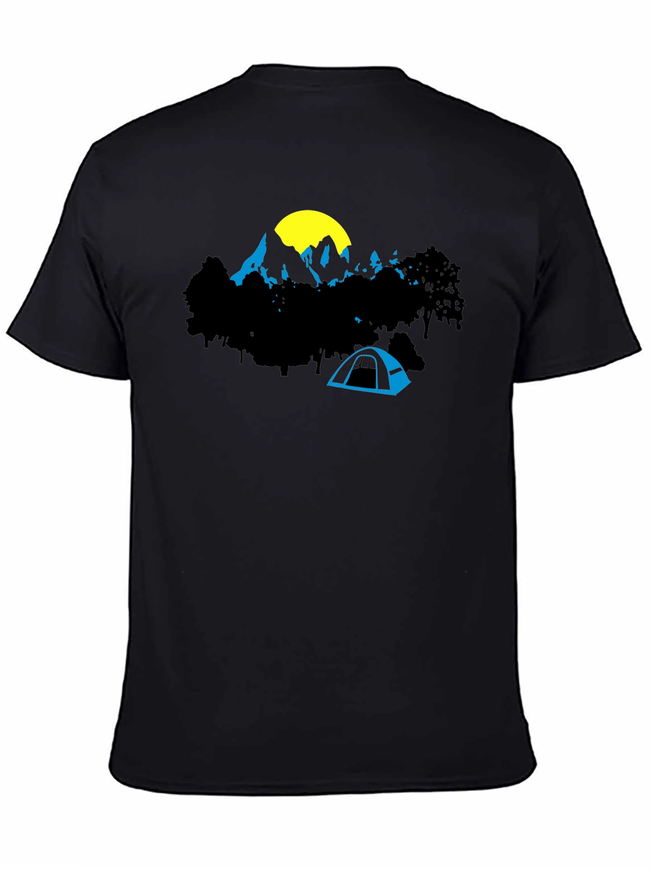 Mountain Tent Graphic Tee - Adventure Awaits