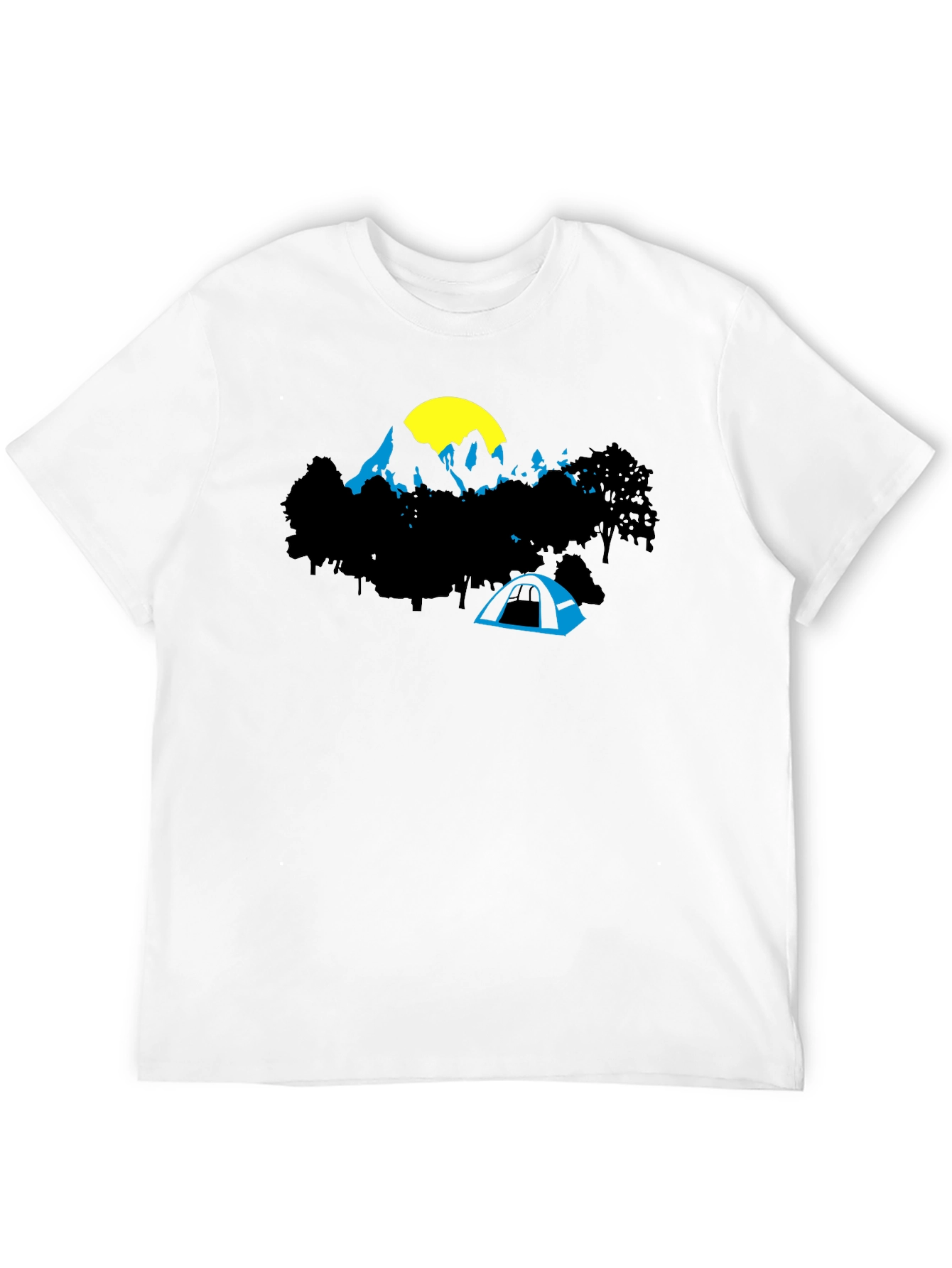 Mountain Tent Graphic Tee - Adventure Awaits