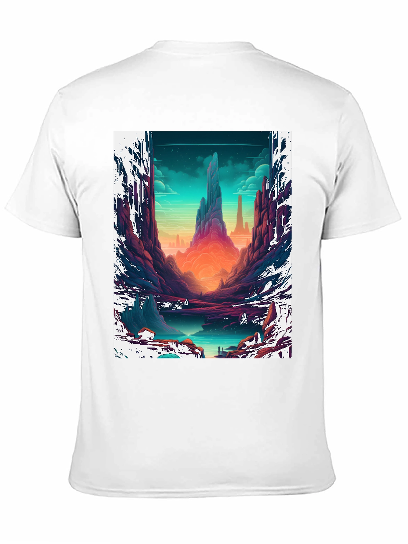 Epic Landscape Graphic Tee - Black