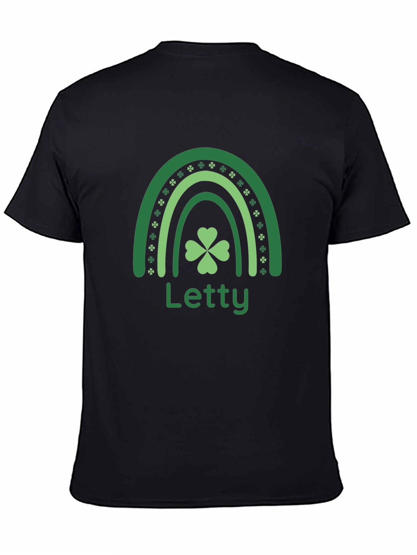 Letty St. Patricks Day Rainbow Clover T-Shirt