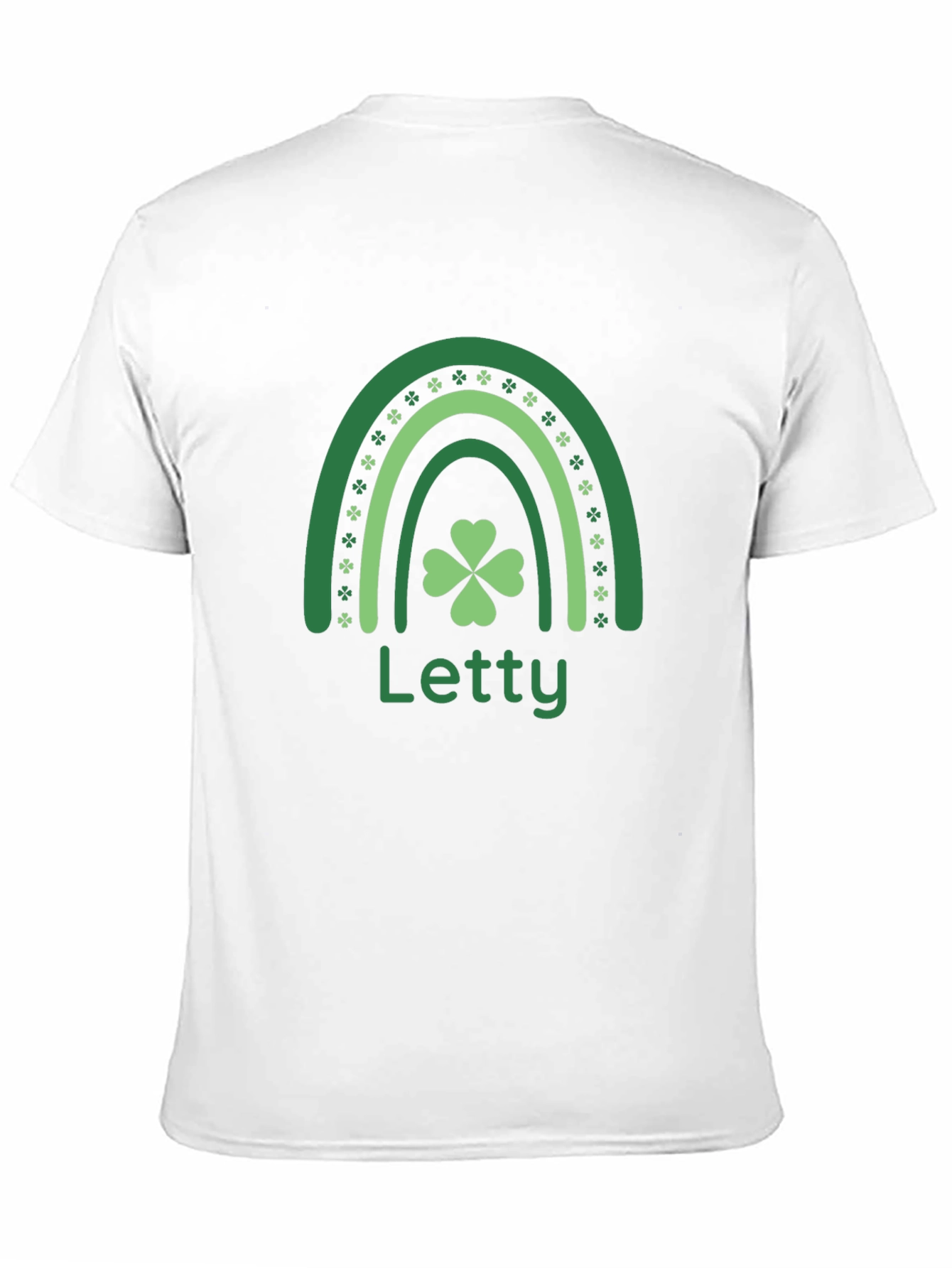 Letty St. Patricks Day Rainbow Clover T-Shirt
