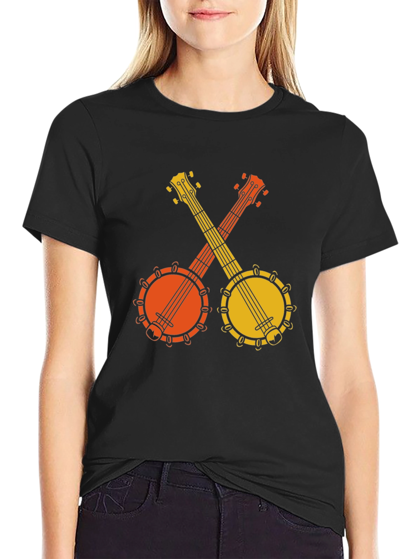 Retro Banjo T-Shirt - Musical Instrument Tee