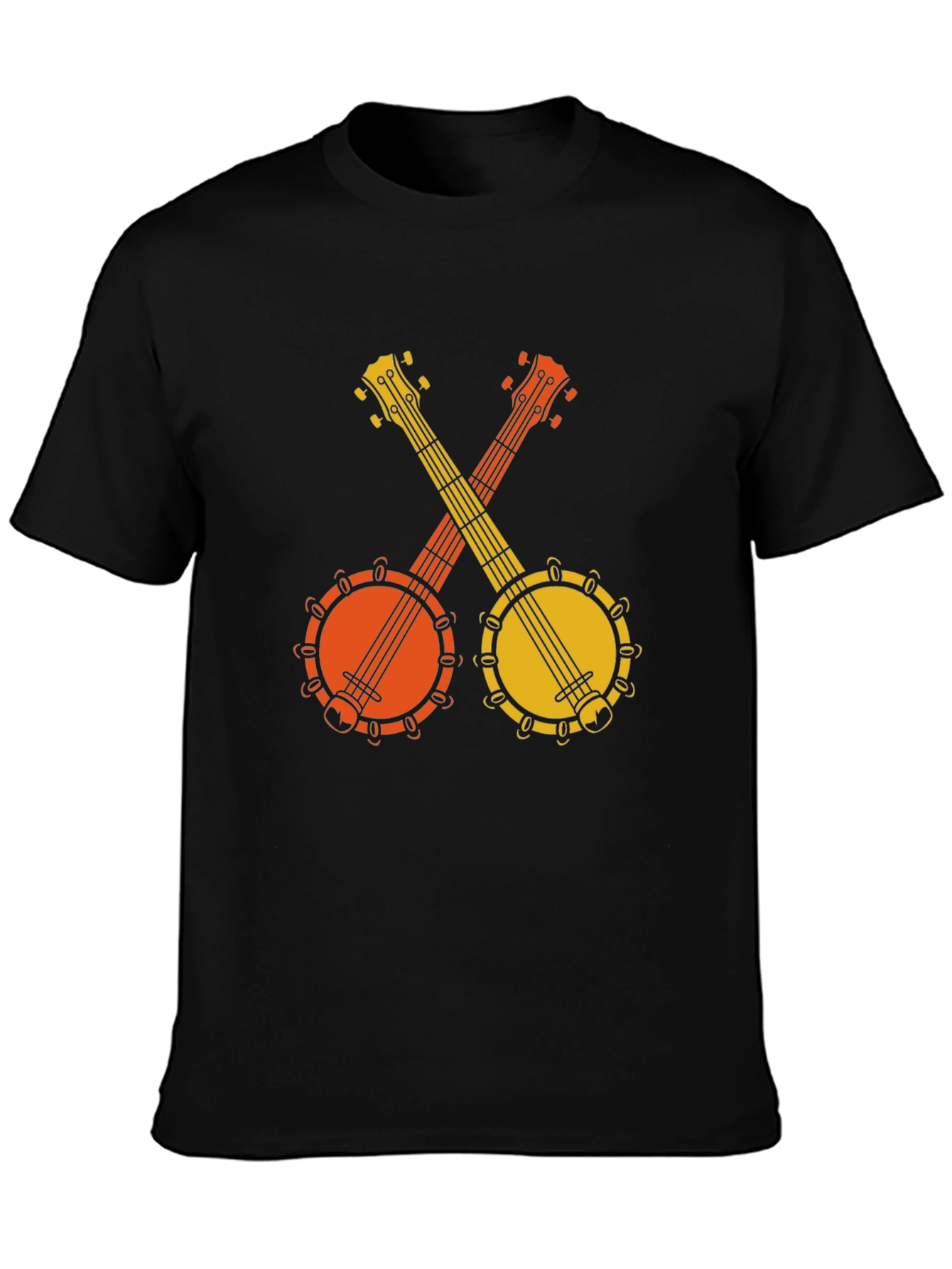 Retro Banjo T-Shirt - Musical Instrument Tee