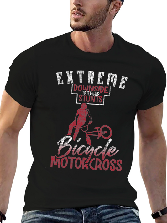Extreme Downside Tailwhip Stunts Bicycle Motocross T-Shirt