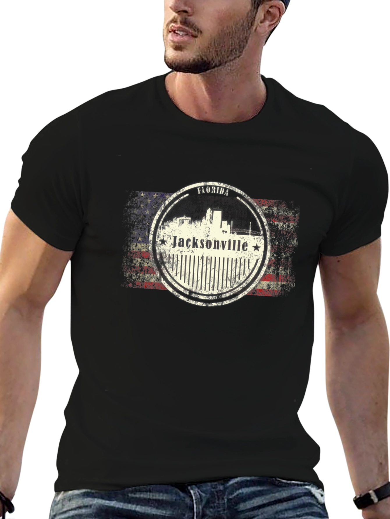 Jacksonville Florida USA Flag T-Shirt