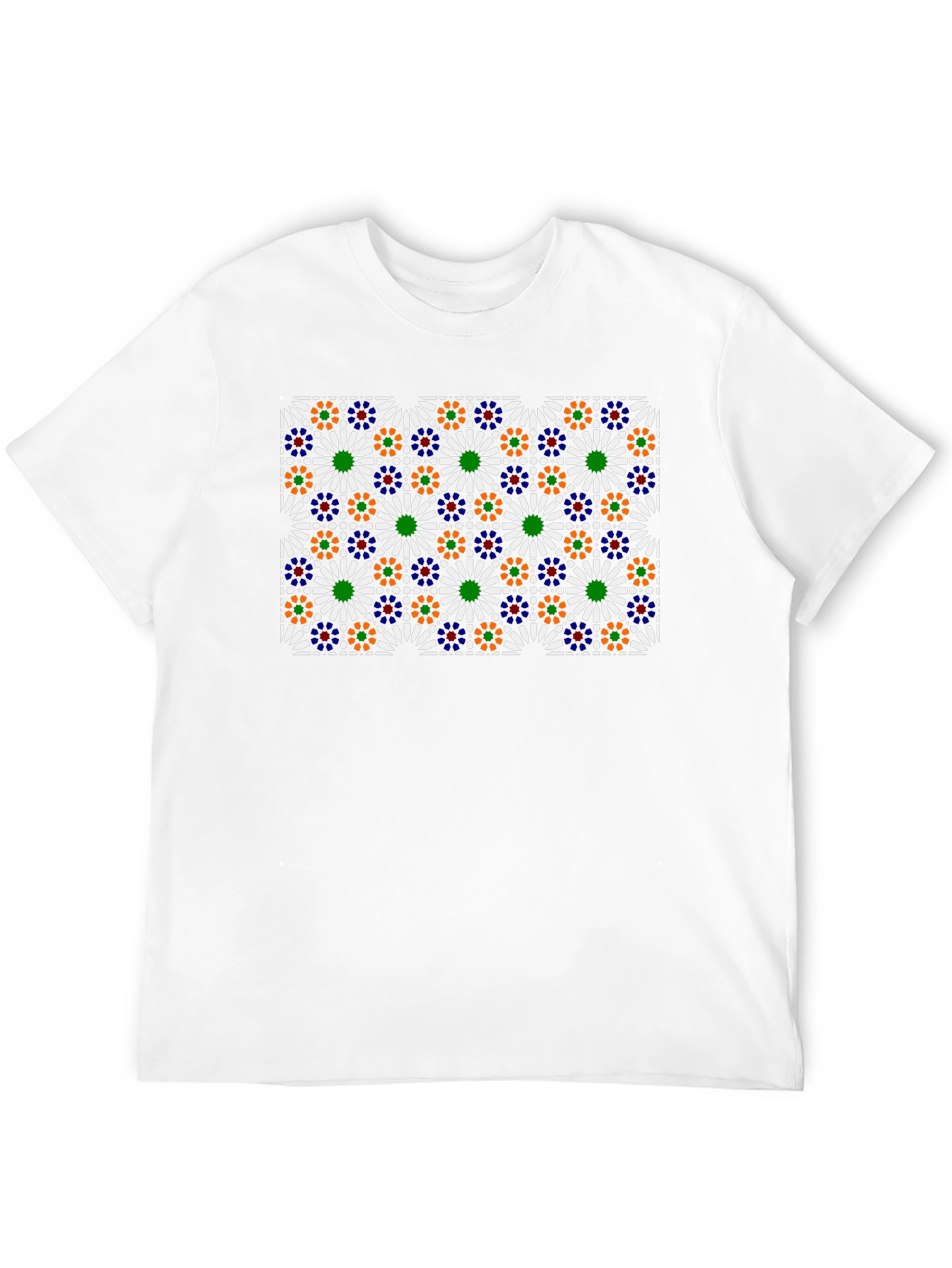 Geometric Pattern Tee - Modern Artistic Design
