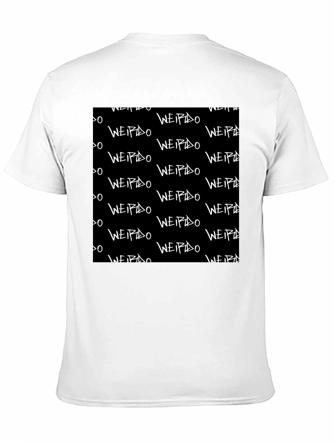 Weirdo Pattern Black Graphic Tee