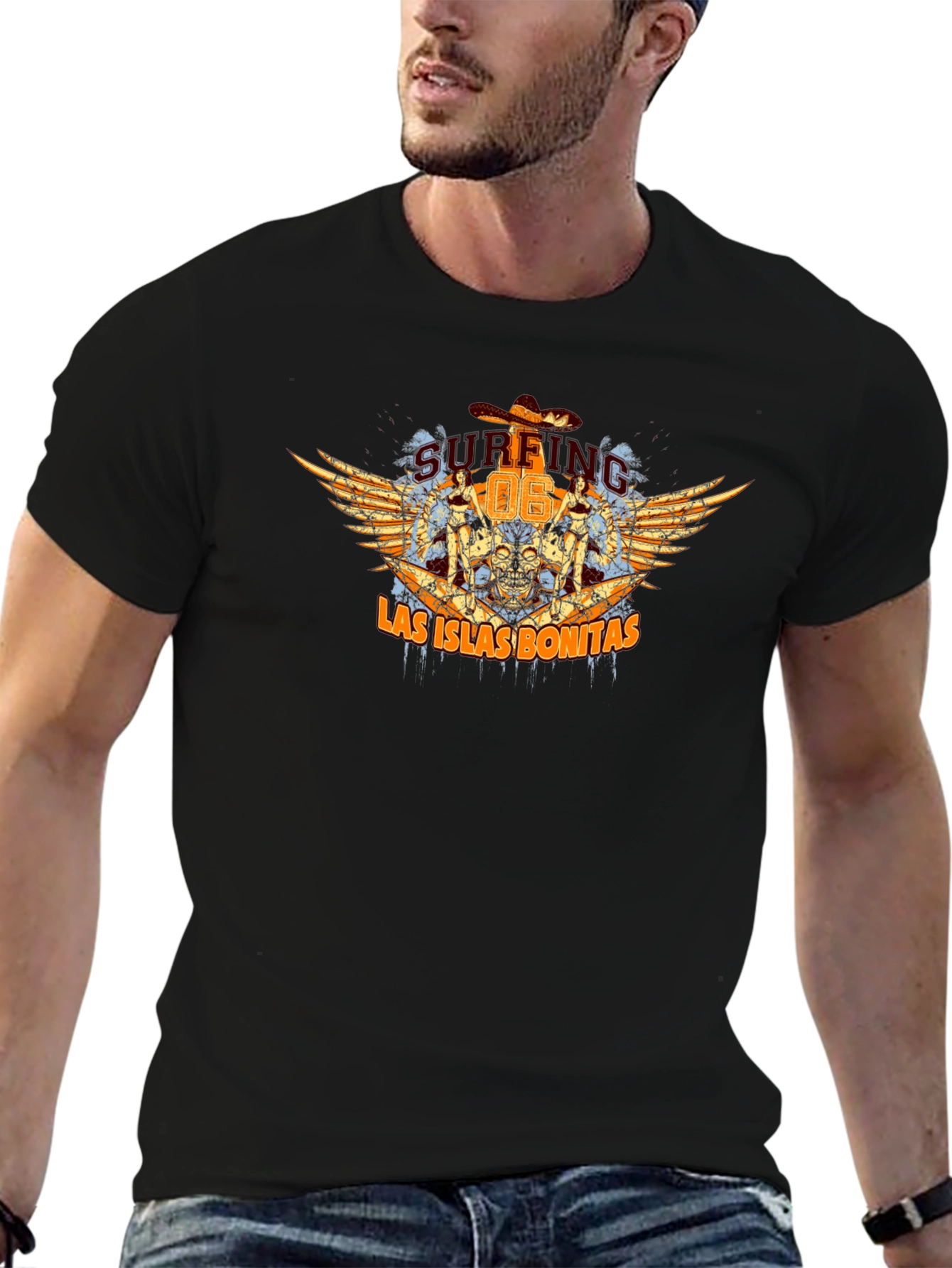 Las Islas Bonitas Graphic T-Shirt - Black