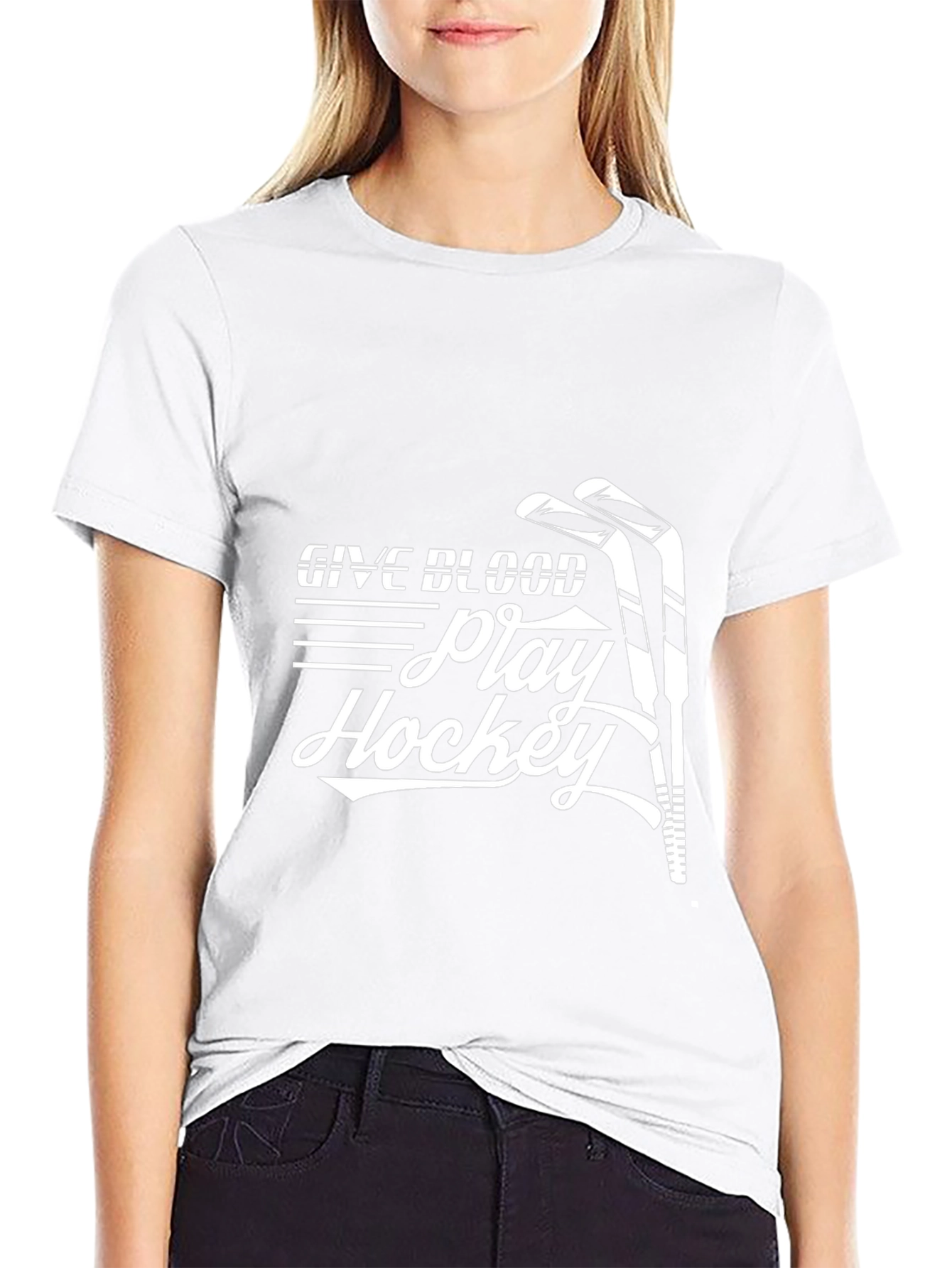 Give Blood Play Hockey T-Shirt