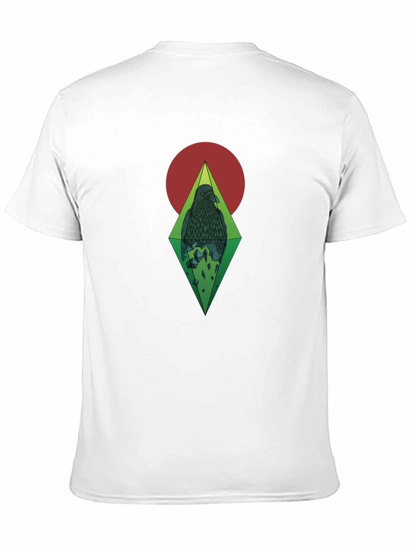 Raven Graphic Print Black T-Shirt