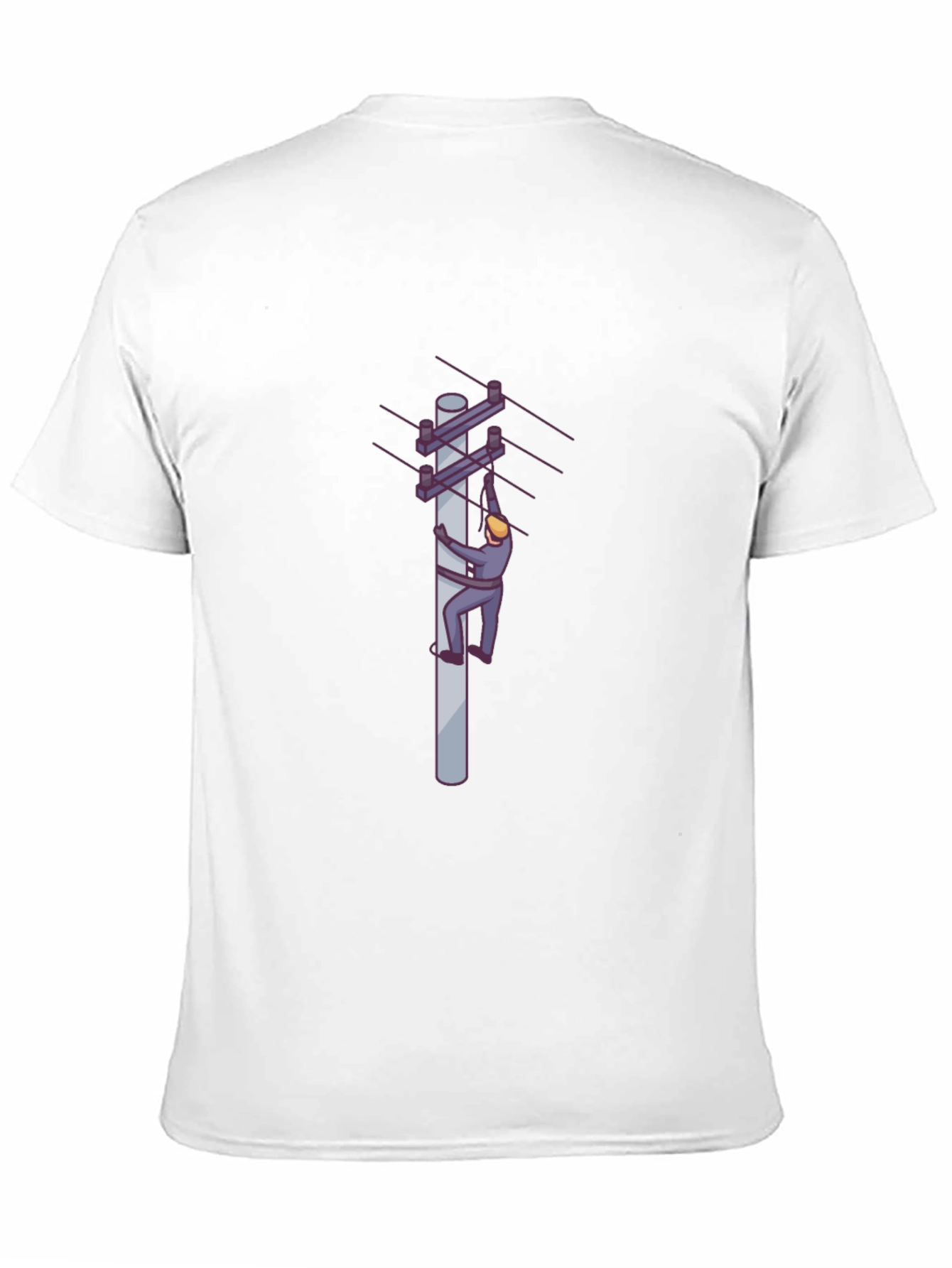 Electrician T-Shirt - Mens Black Crew Neck Tee