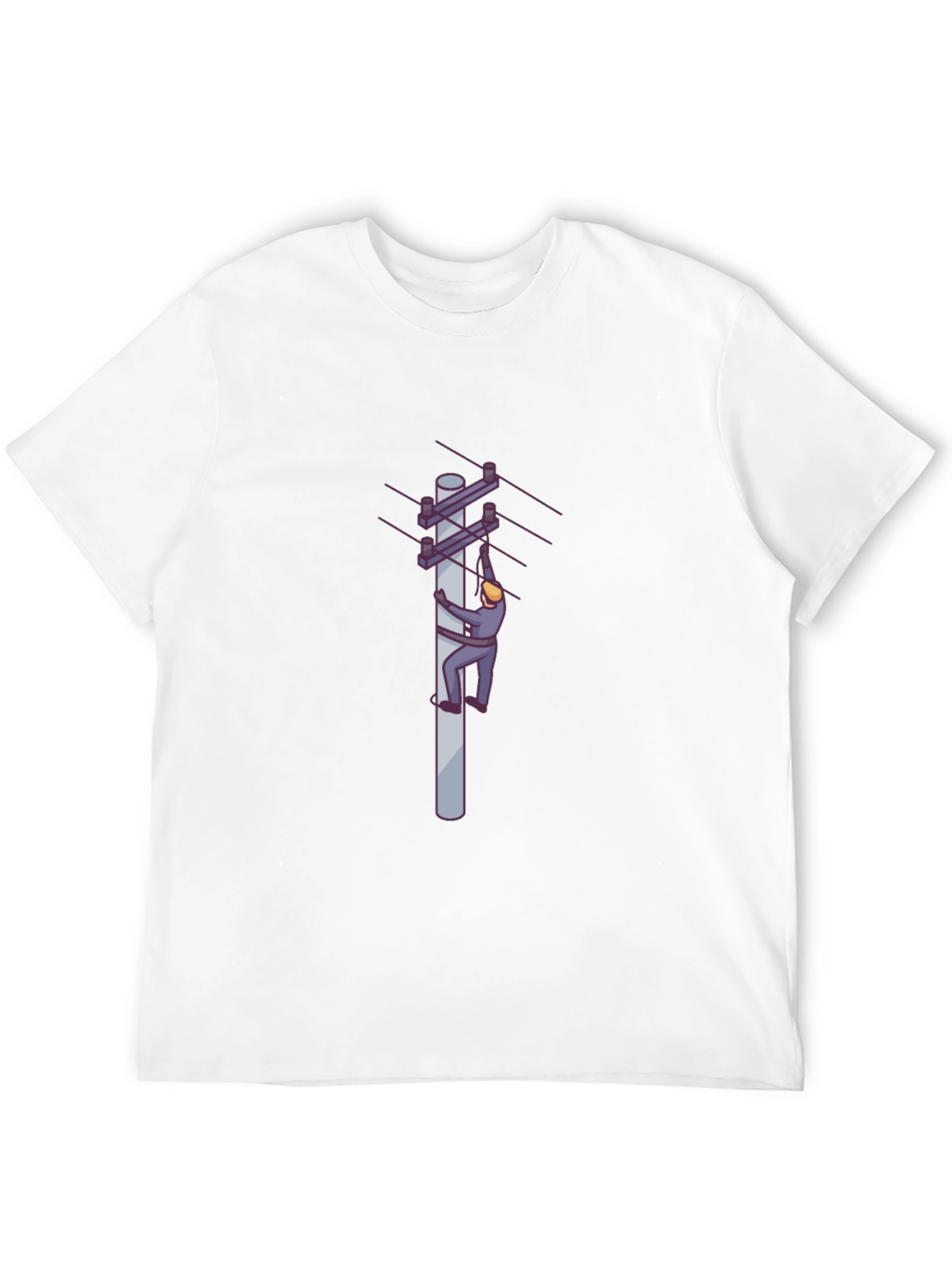Electrician T-Shirt - Mens Black Crew Neck Tee