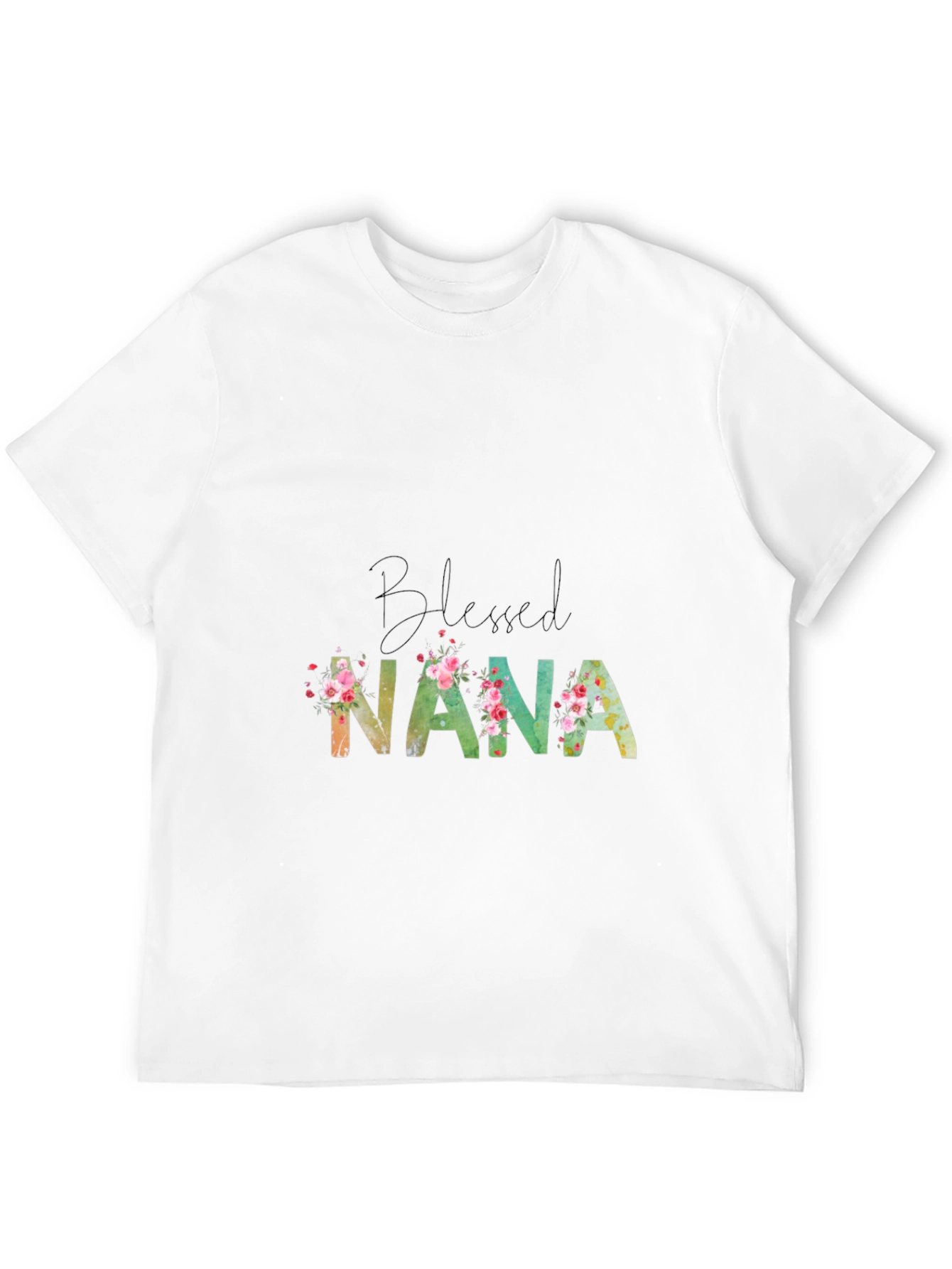 Blessed Nana Floral T-Shirt