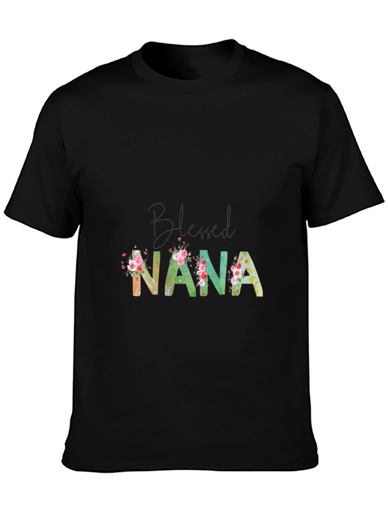 Blessed Nana Floral T-Shirt