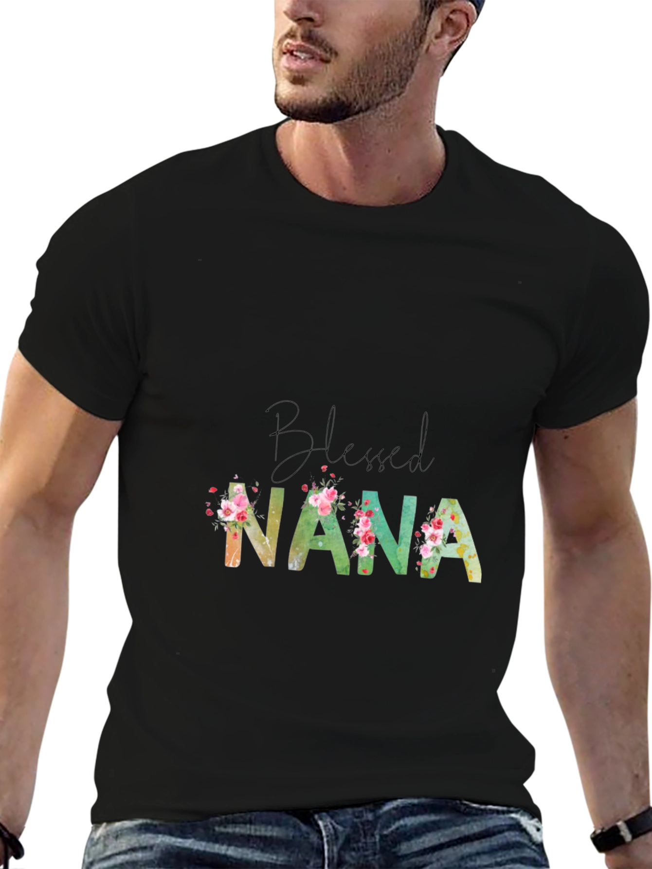Blessed Nana Floral T-Shirt