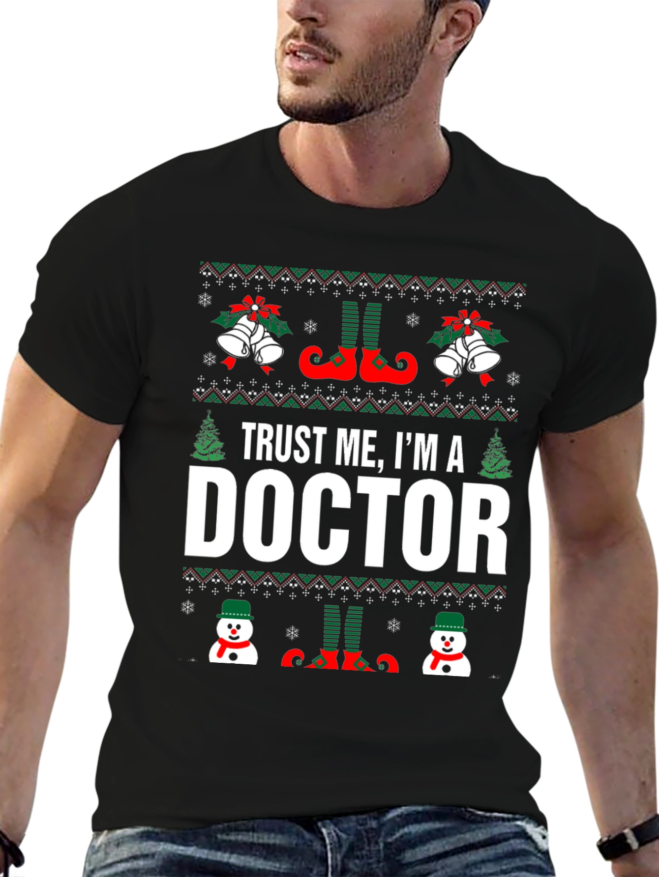 Trust Me Im A Doctor Christmas Graphic Tee