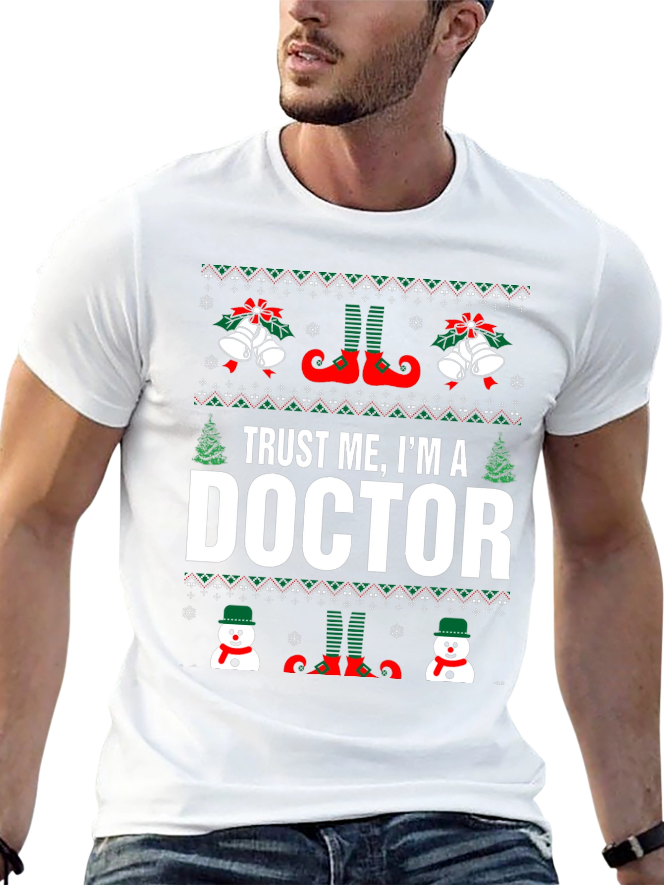 Trust Me Im A Doctor Christmas Graphic Tee