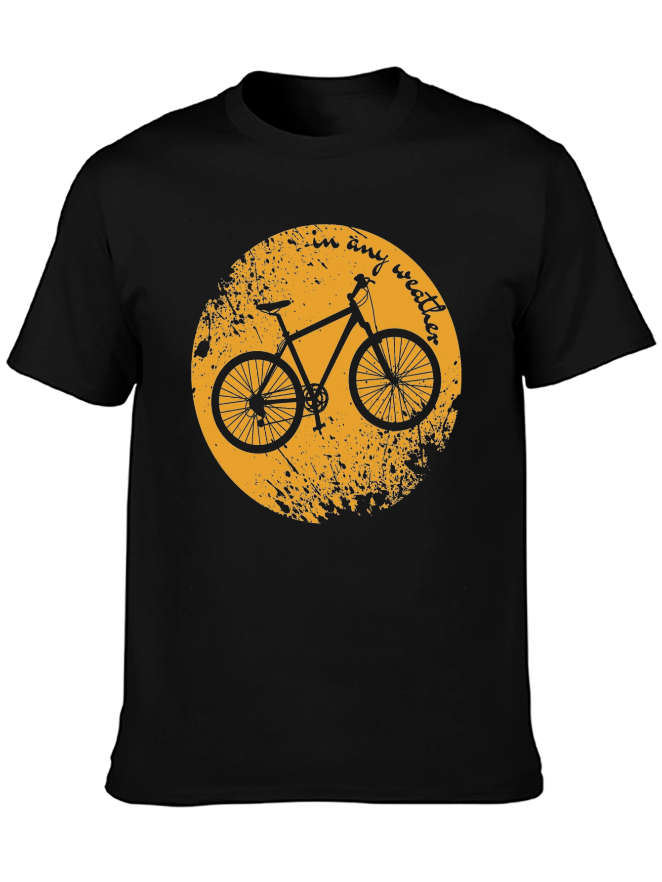 Bike T-Shirt - In Any Weather Design