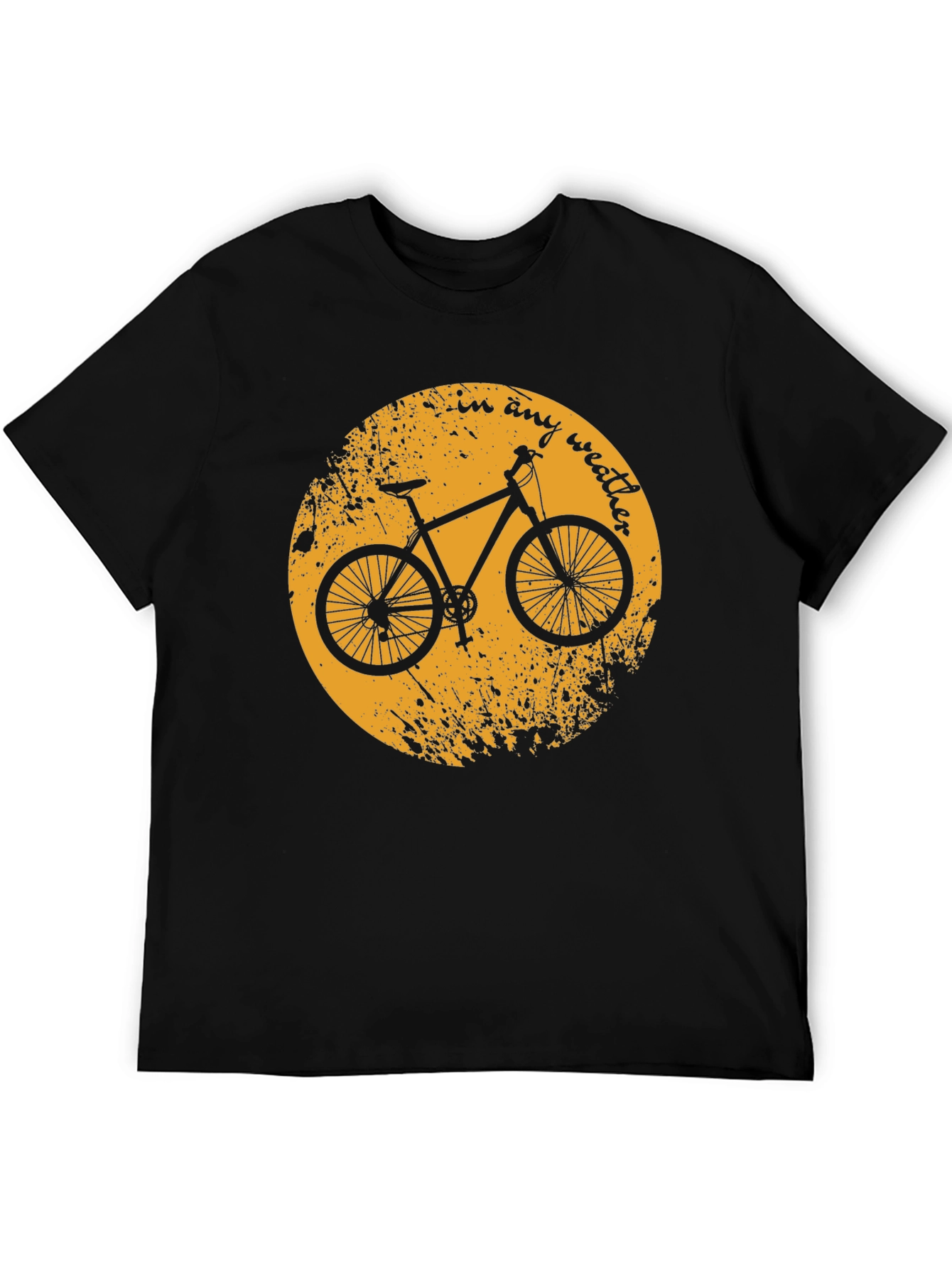 Bike T-Shirt - In Any Weather Design