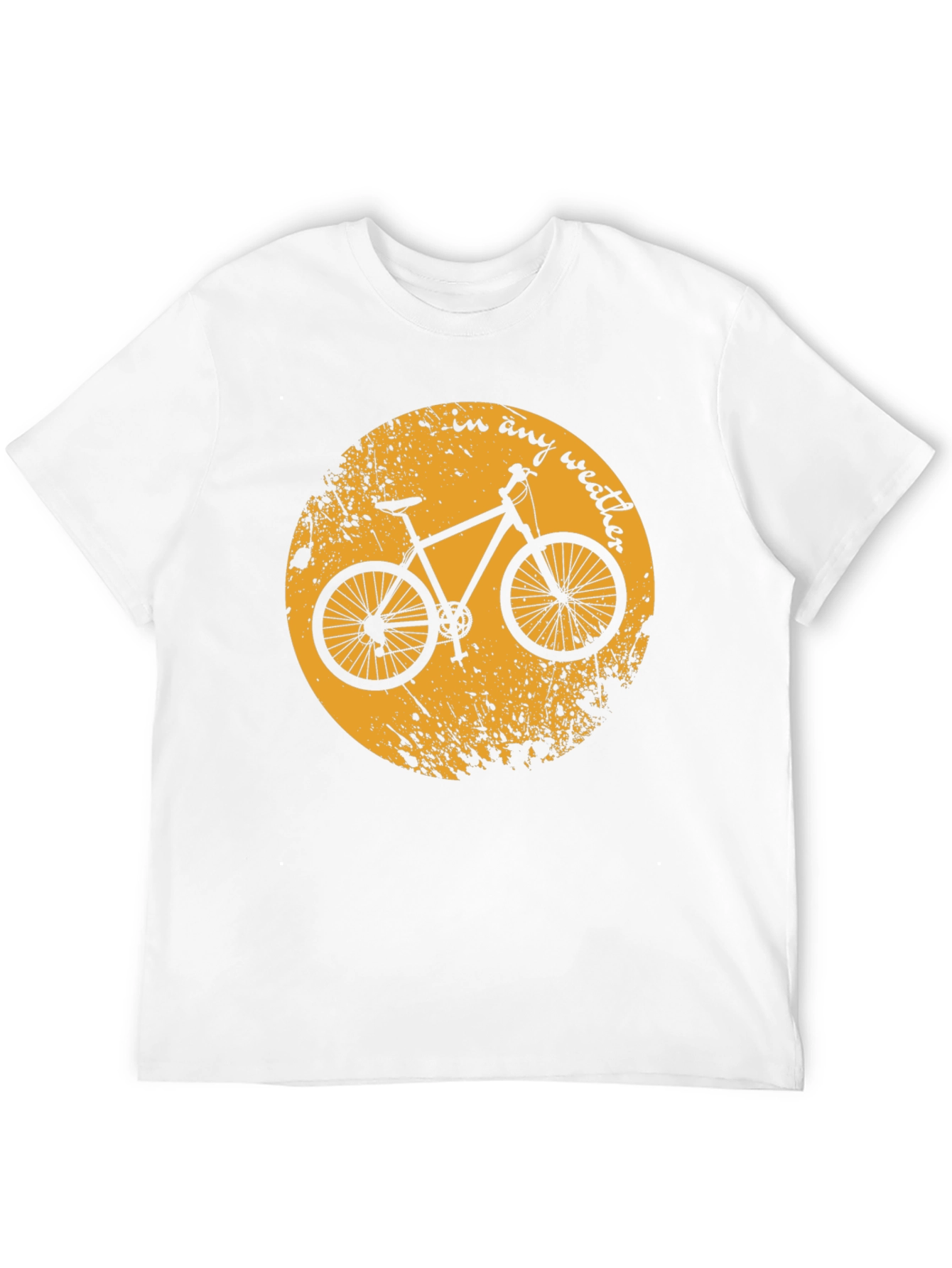 Bike T-Shirt - In Any Weather Design