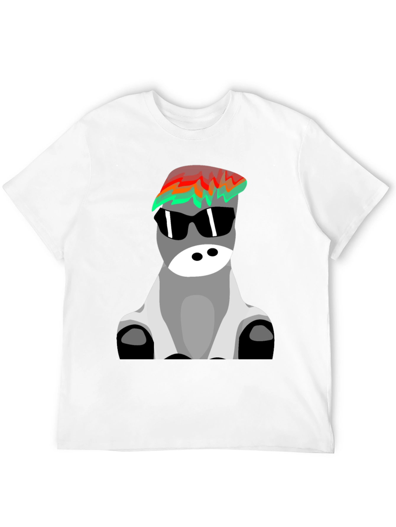 Cool Donkey Graphic T-Shirt - Black