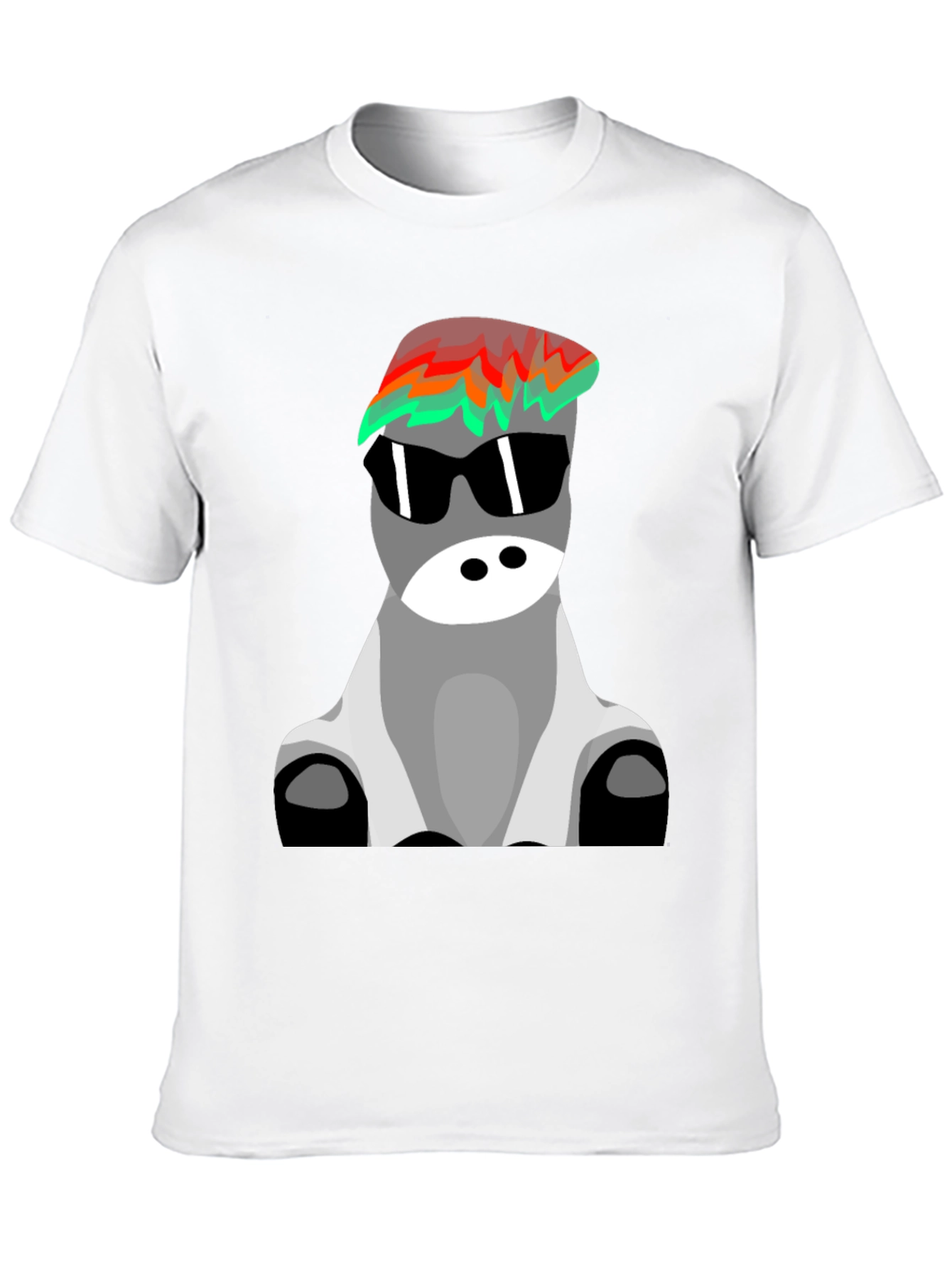 Cool Donkey Graphic T-Shirt - Black
