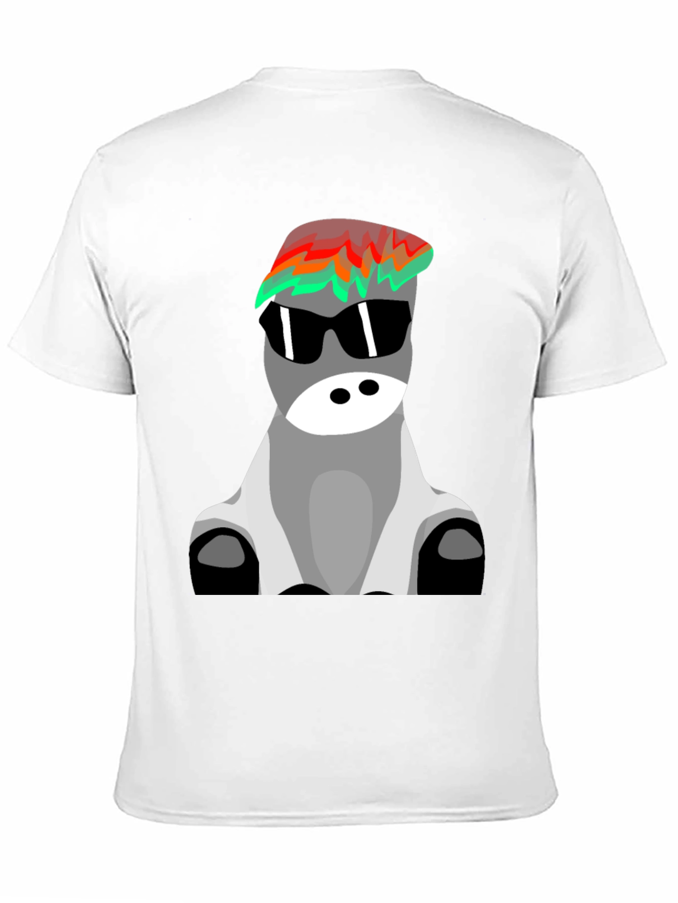 Cool Donkey Graphic T-Shirt - Black