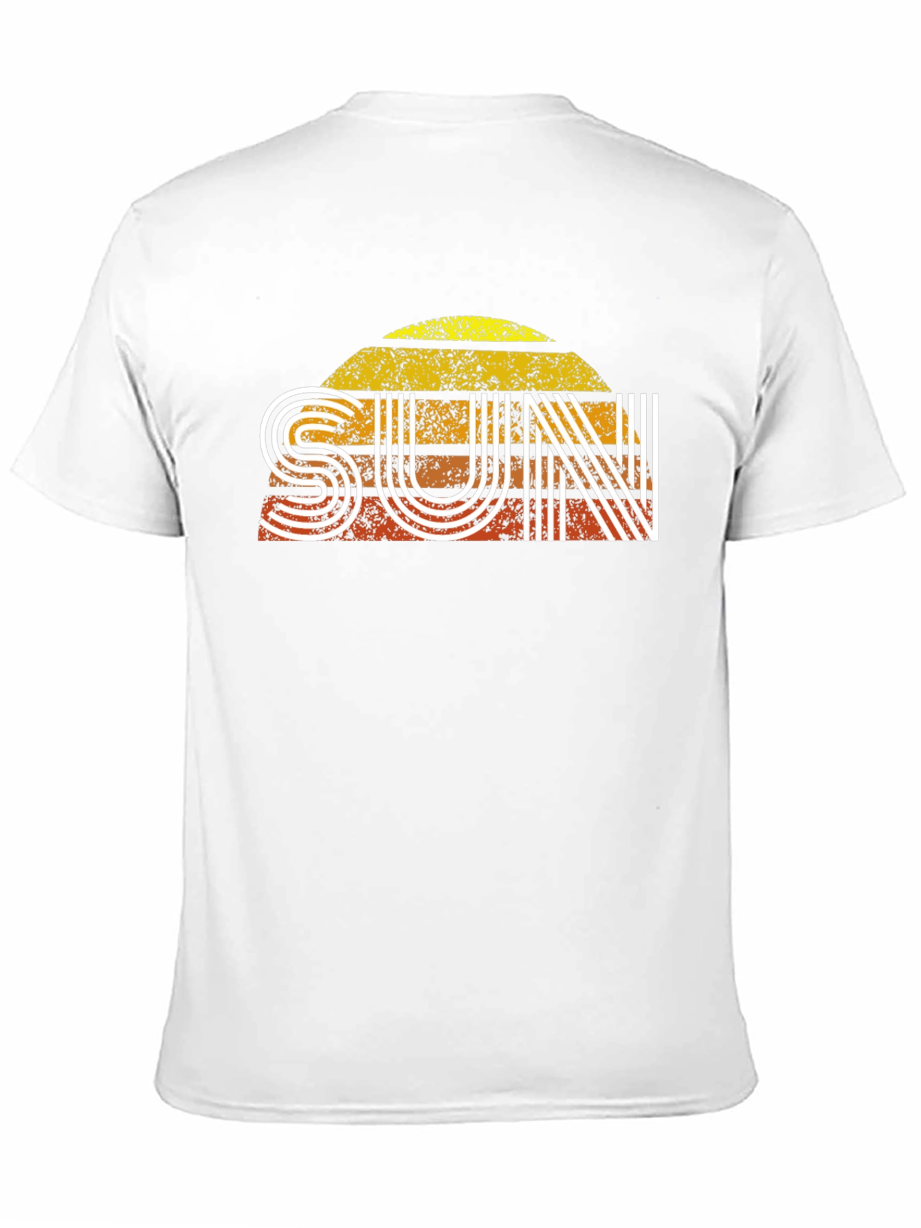 Retro SUN Graphic Tee - Black Short Sleeve