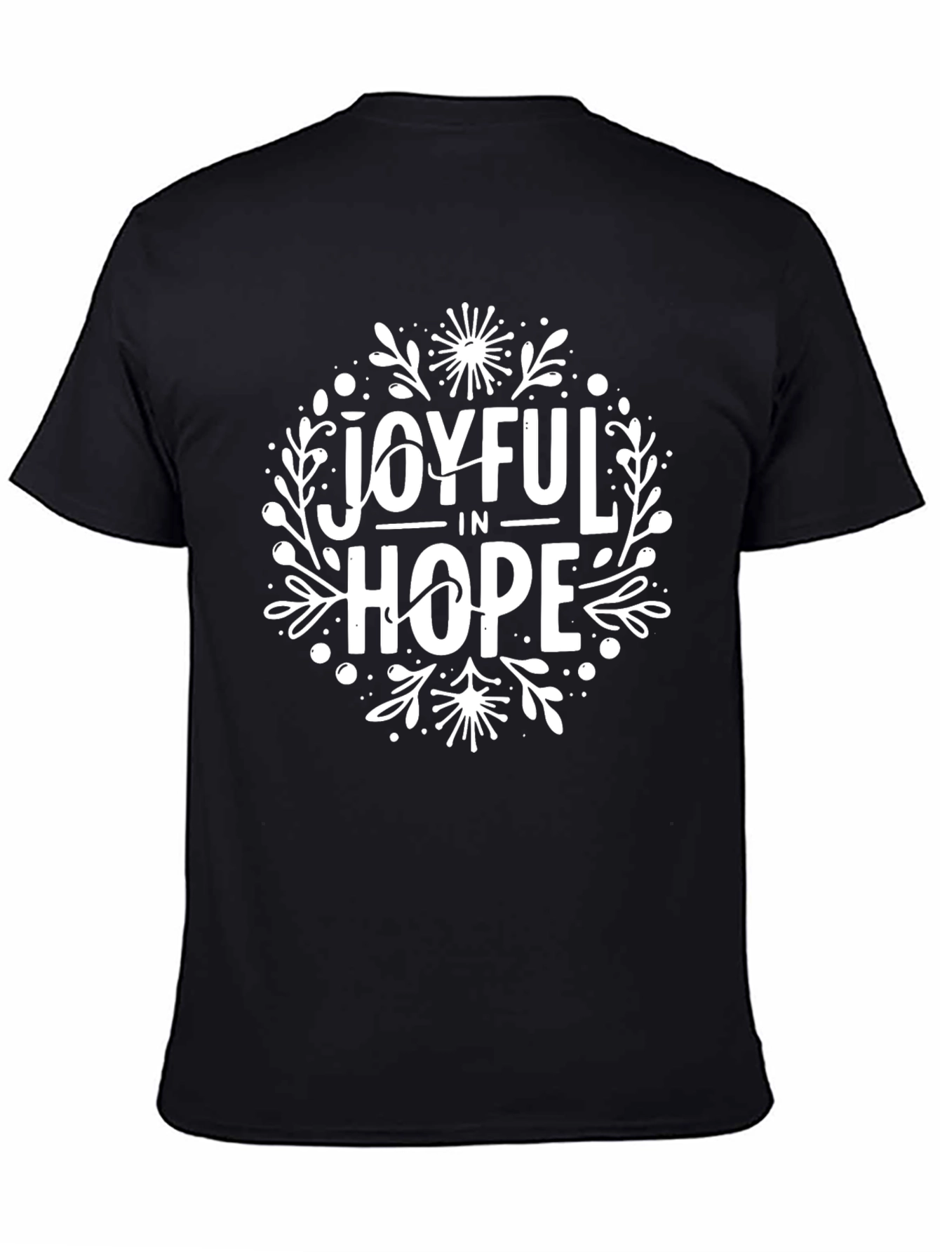 Joyful in Hope Graphic Tee - Black