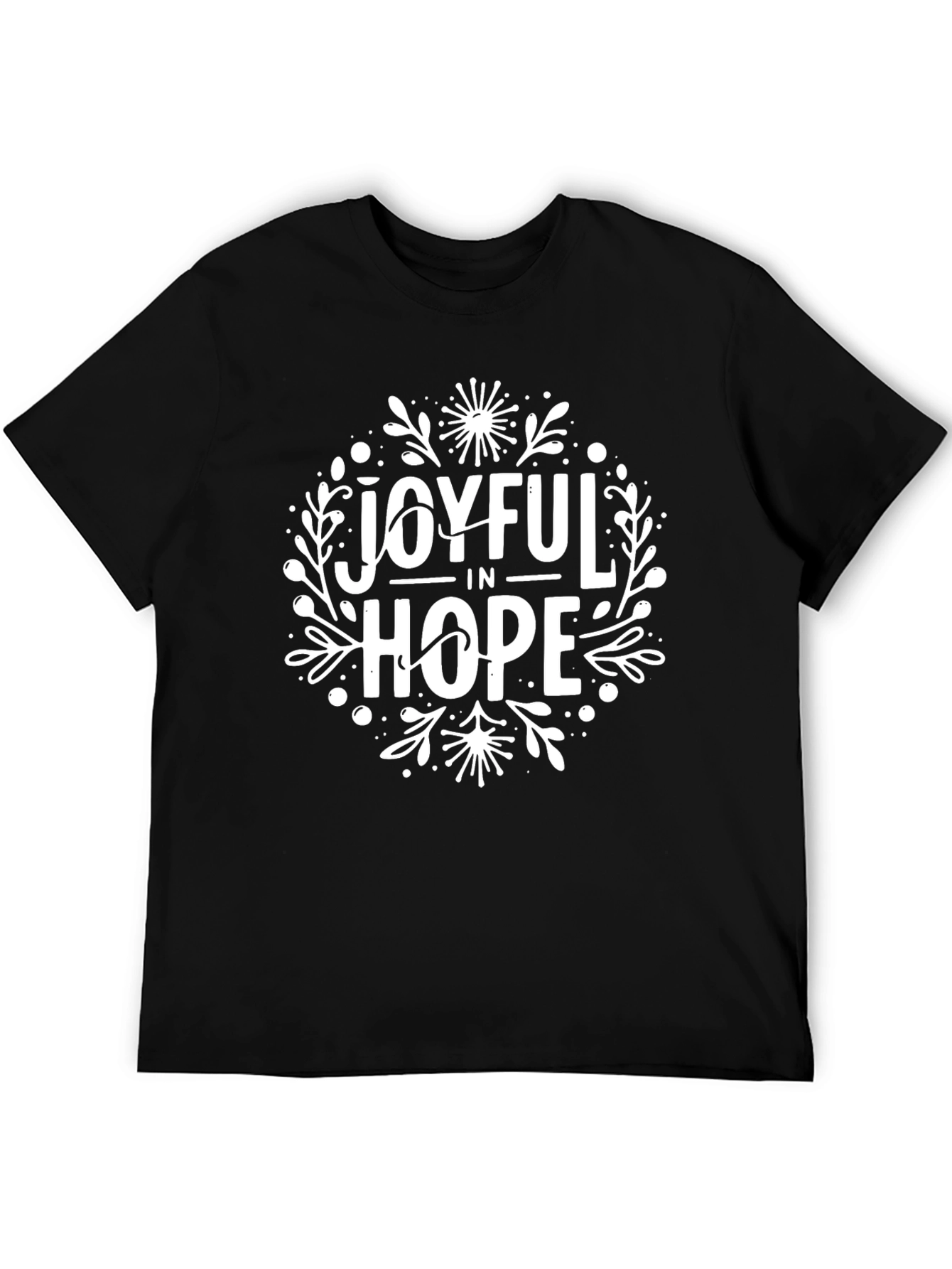 Joyful in Hope Graphic Tee - Black