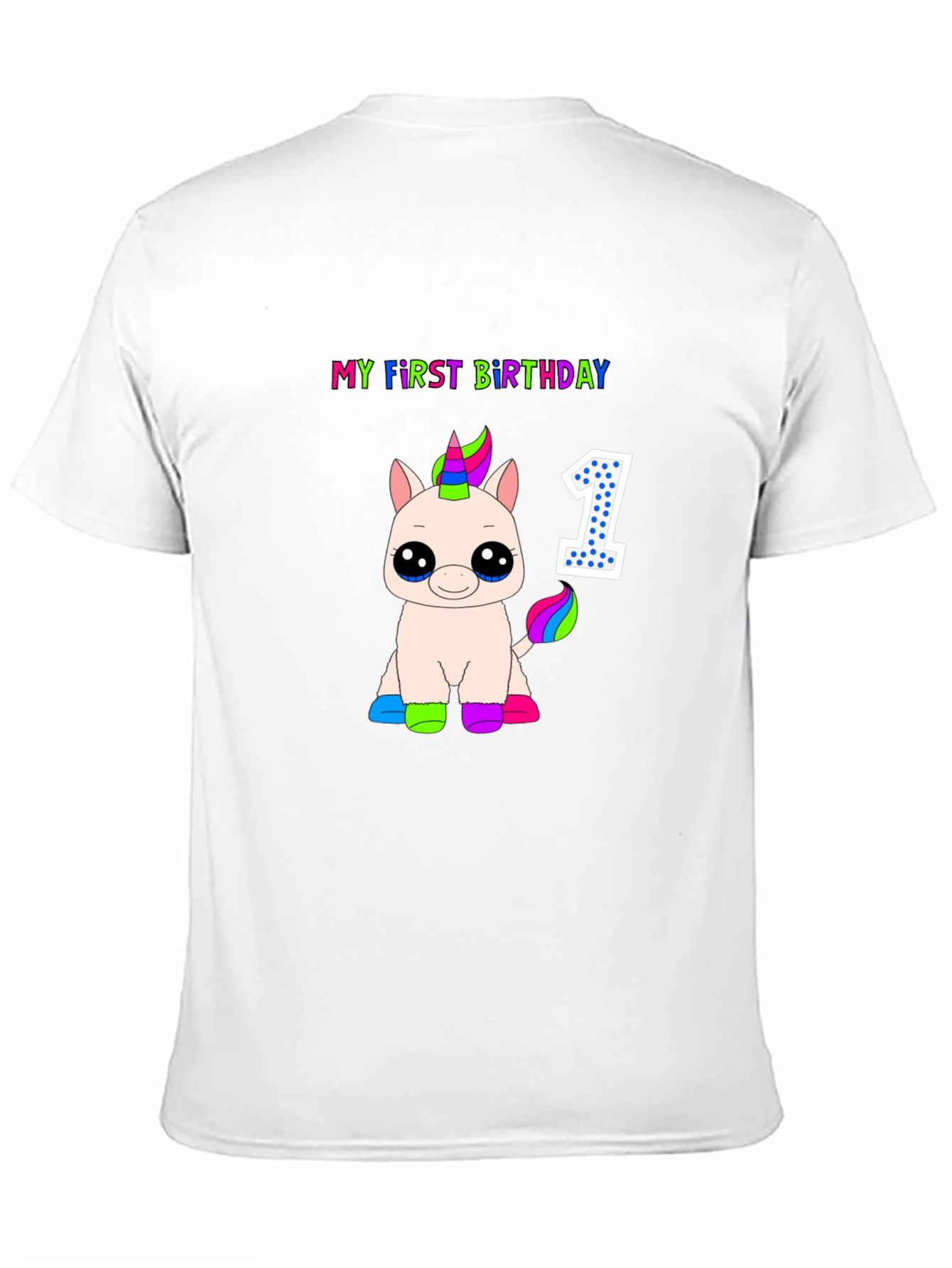 My First Birthday Unicorn T-Shirt