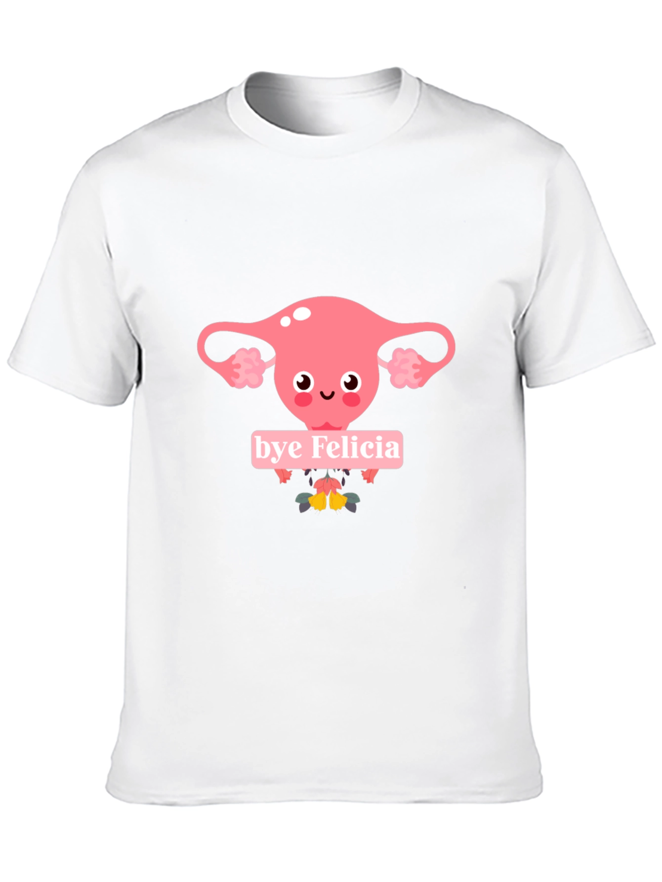 Bye Felicia Uterus Graphic Tee - Black Cotton T-Shirt