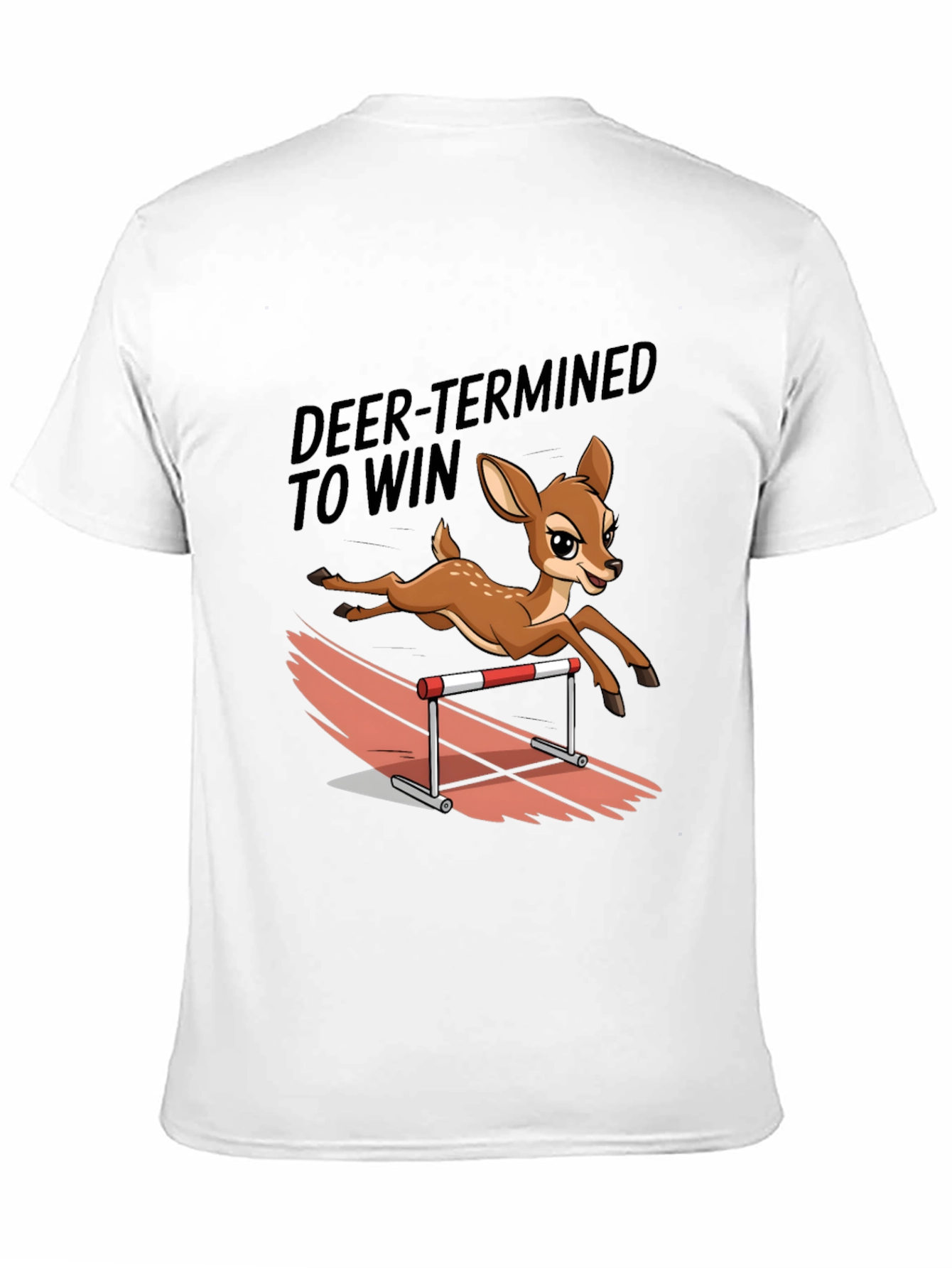 Deer-Termined to Win Graphic Tee - Animal Lover Shirt