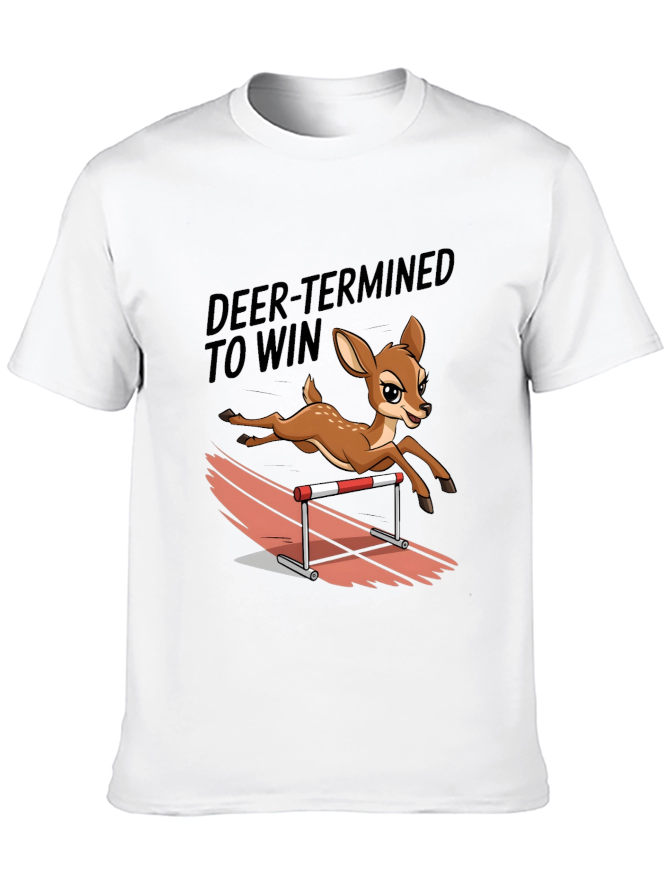 Deer-Termined to Win Graphic Tee - Animal Lover Shirt