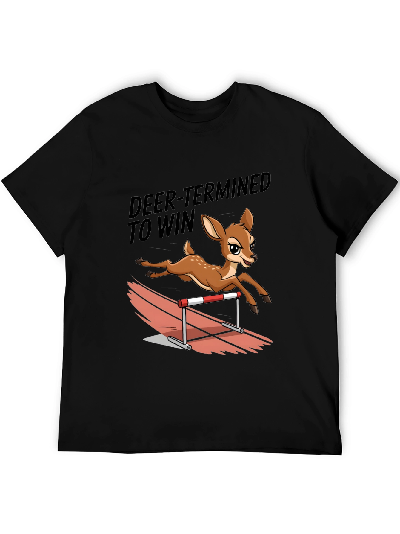 Deer-Termined to Win Graphic Tee - Animal Lover Shirt