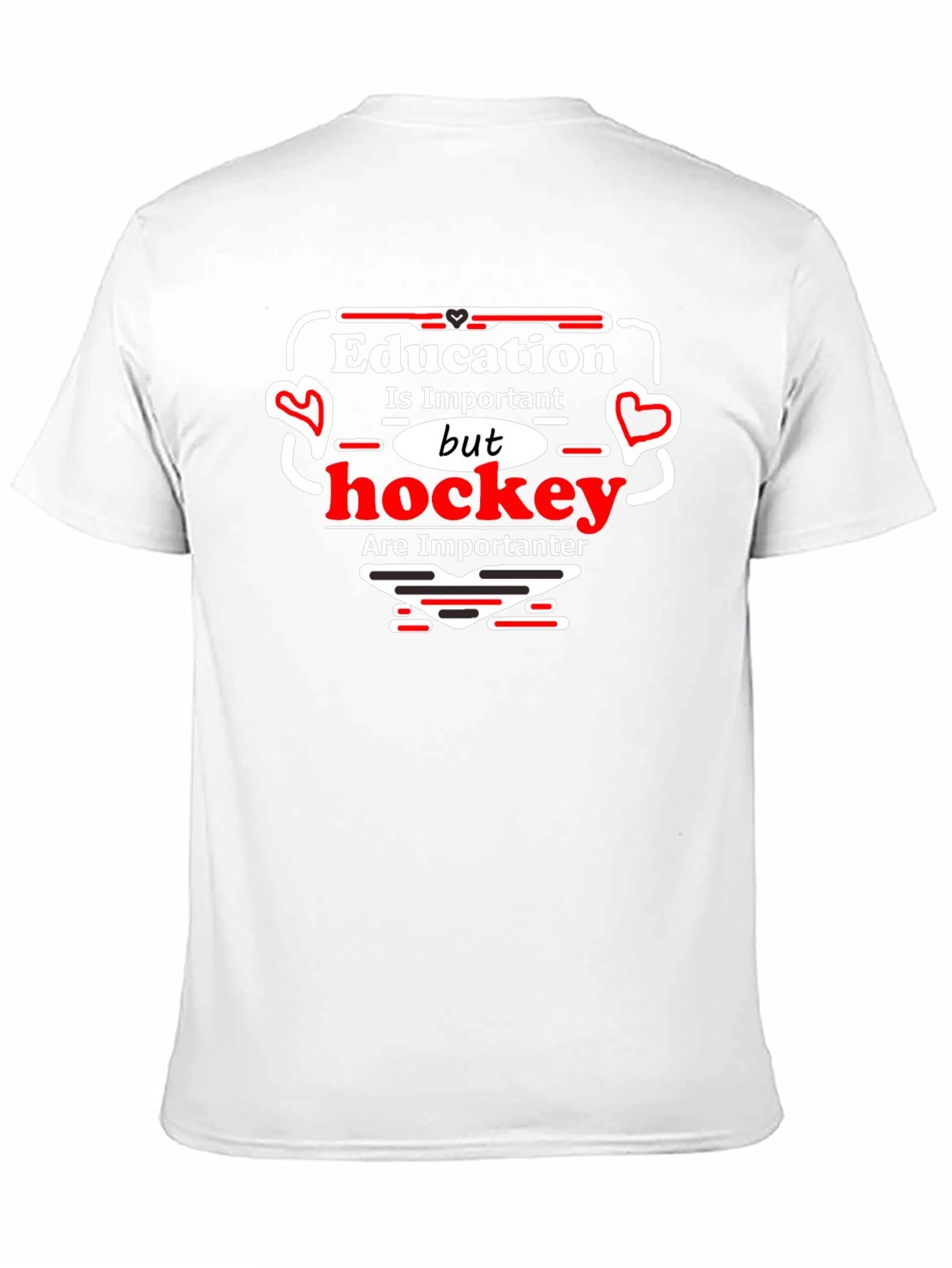 Education vs Hockey Graphic Tee