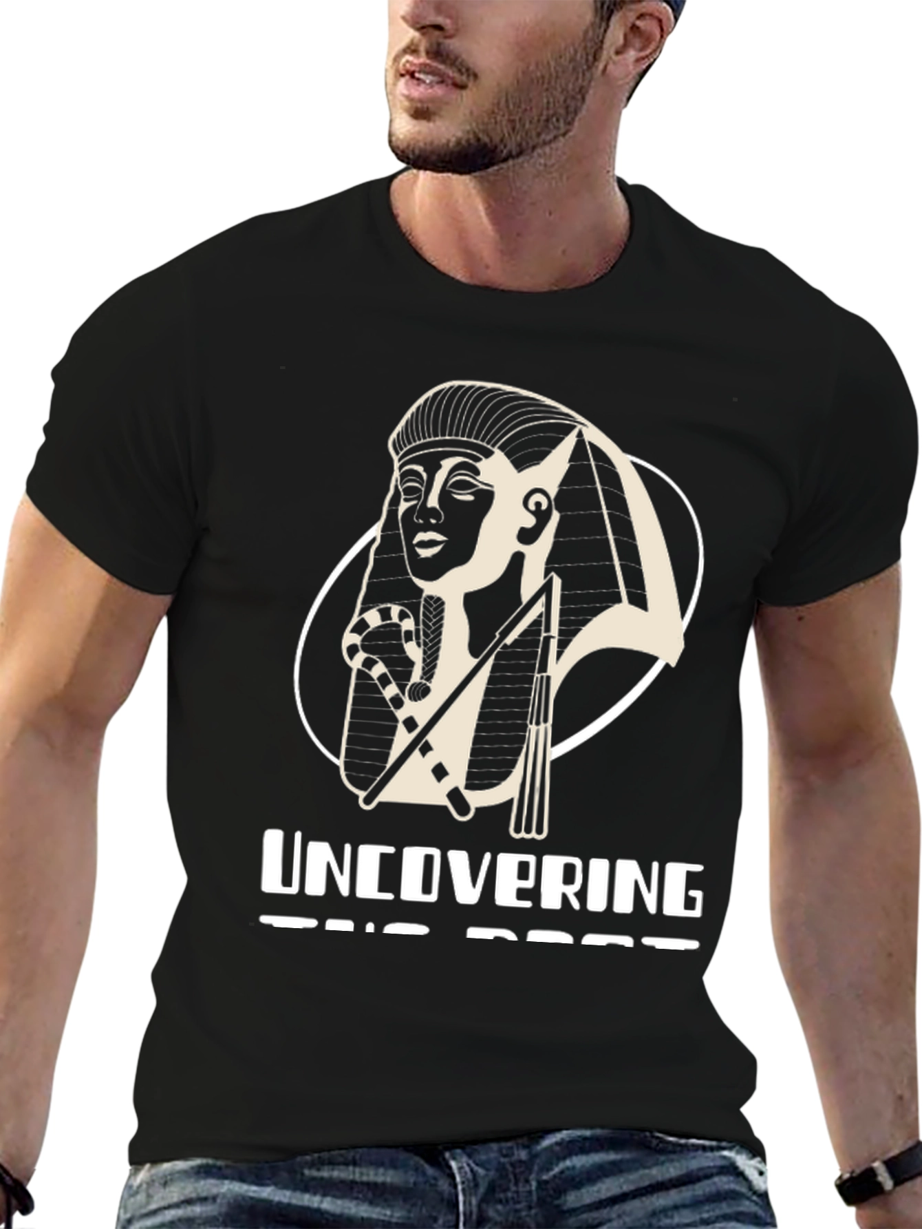 Egyptian Pharaoh Graphic T-Shirt - Uncovering the Past