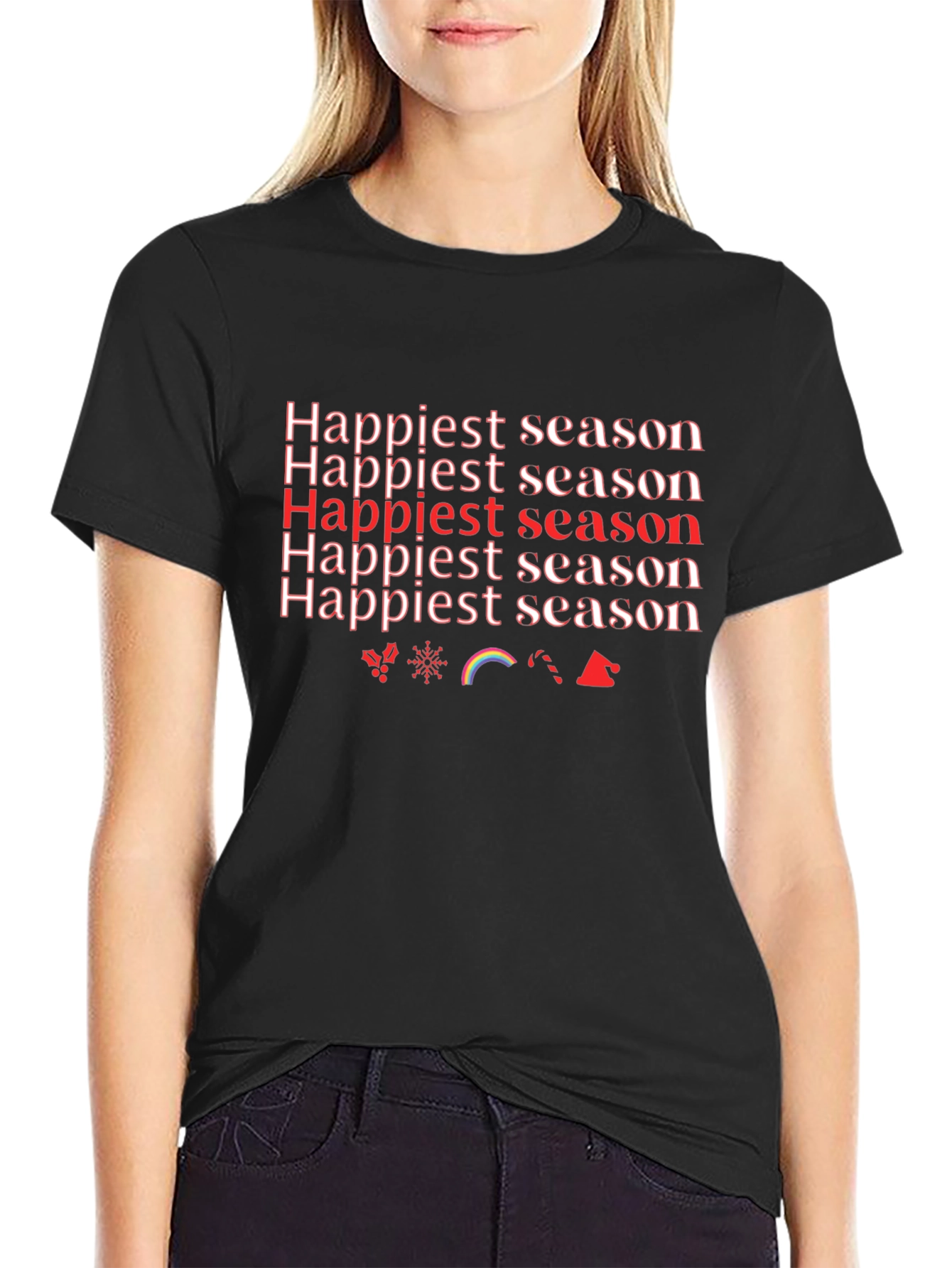 Happiest Season Graphic Tee - Holiday Cheer