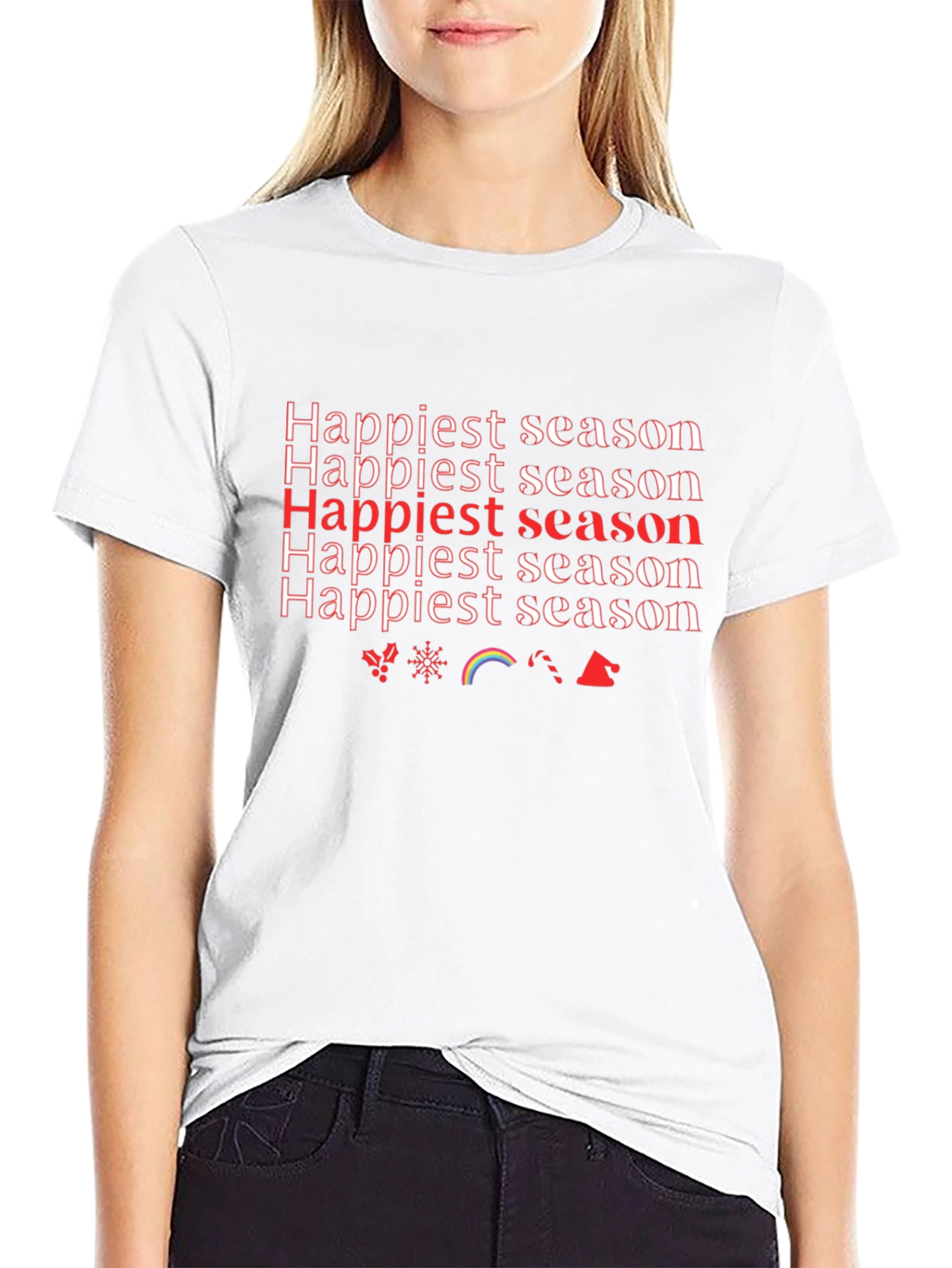 Happiest Season Graphic Tee - Holiday Cheer