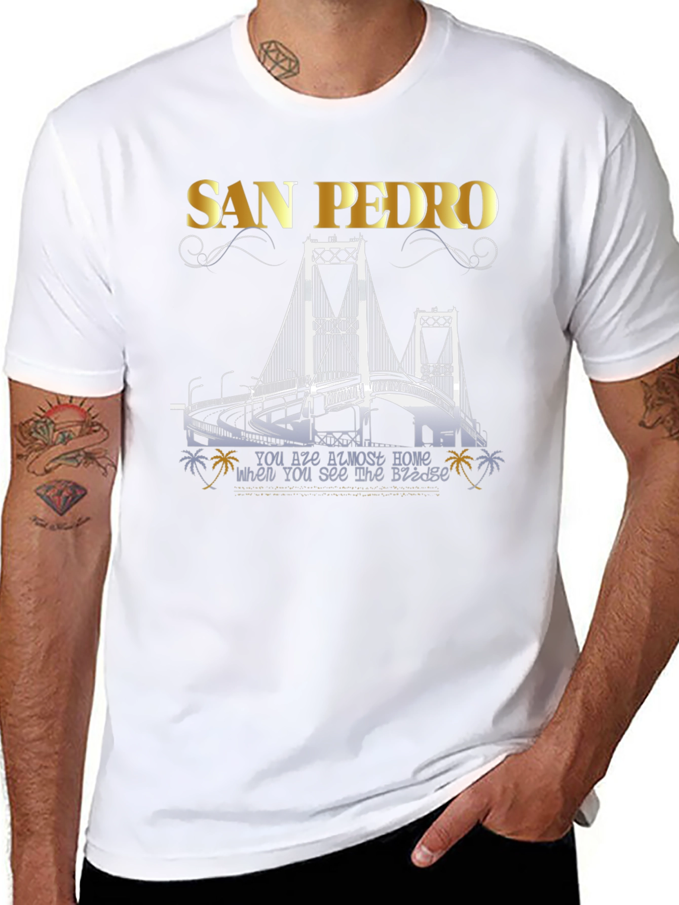 San Pedro Bridge Graphic T-Shirt