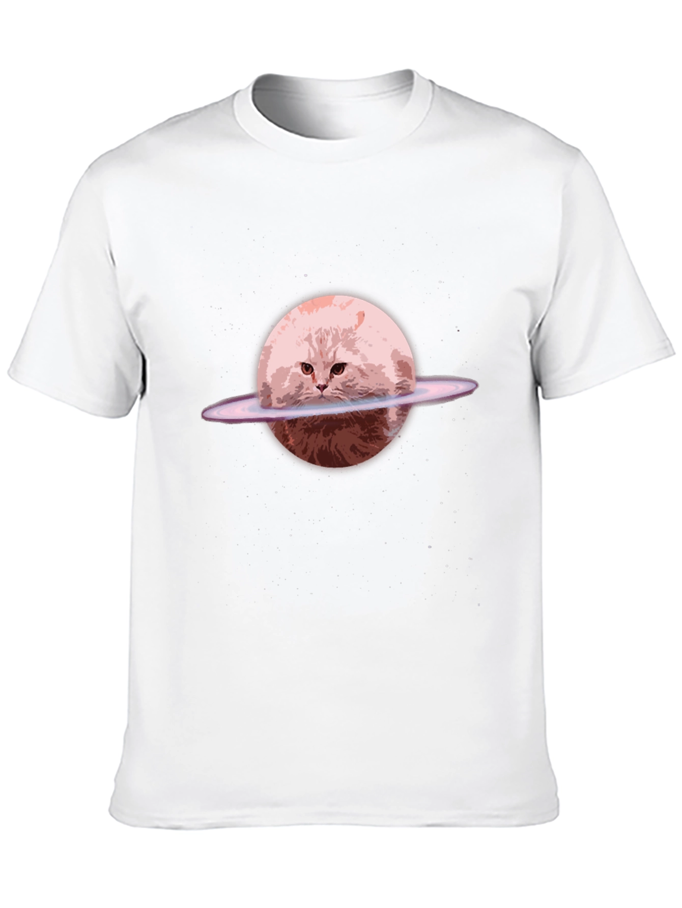 Cat Planet Graphic Tee - Unique Space Design